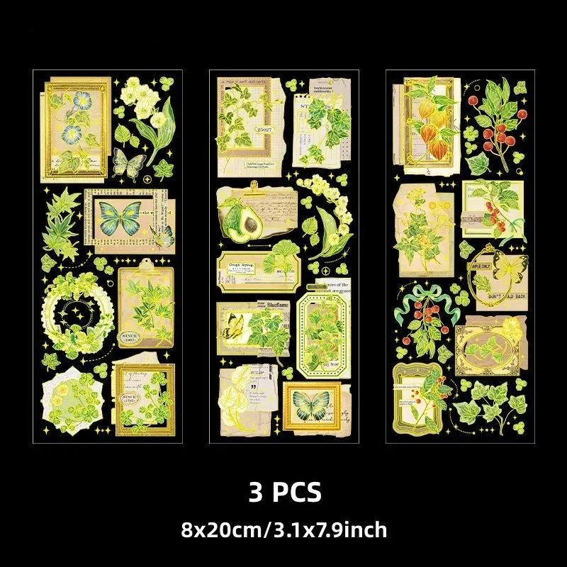 Golden Foiled Deco Stickers