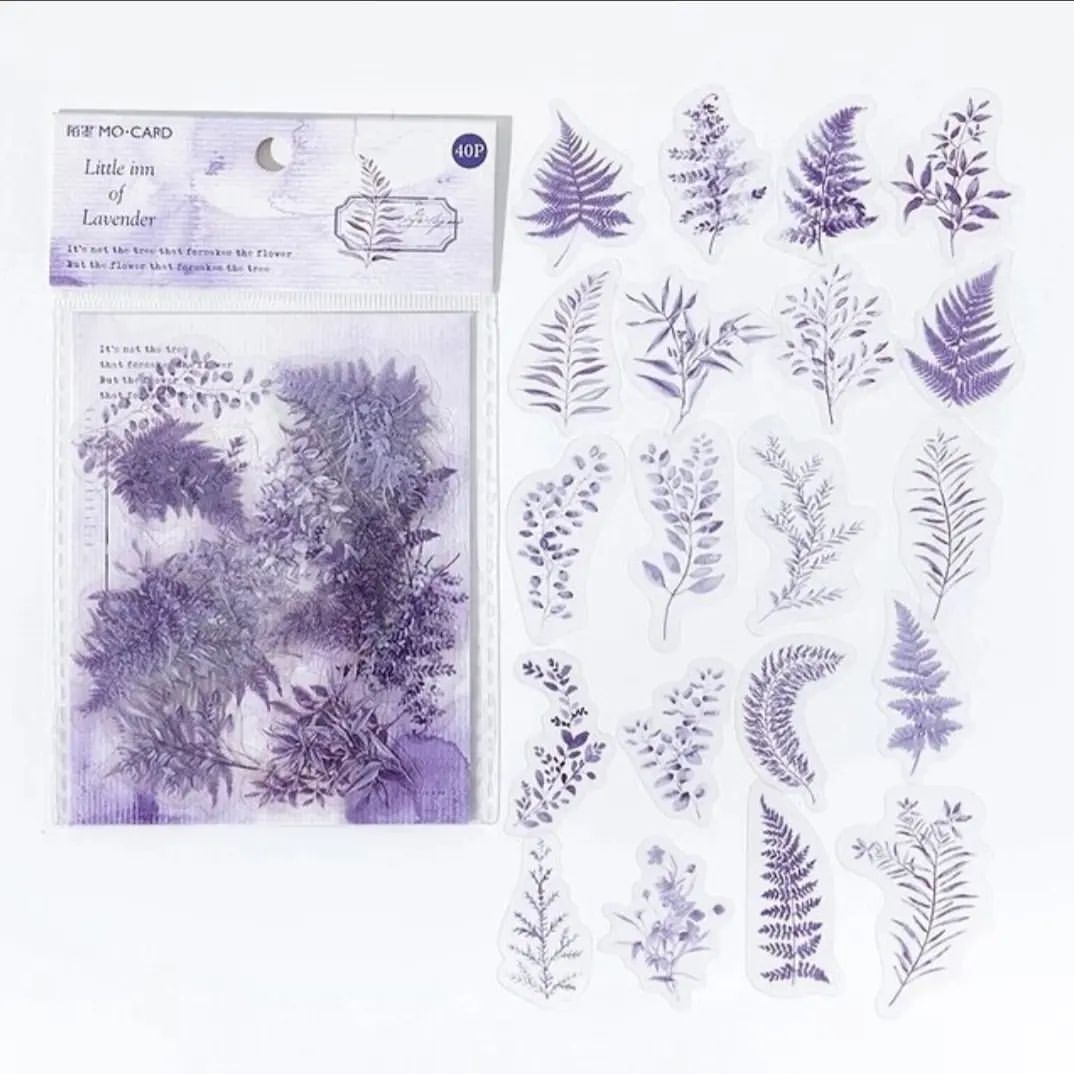 Retro Floral / Plant PET Sticker