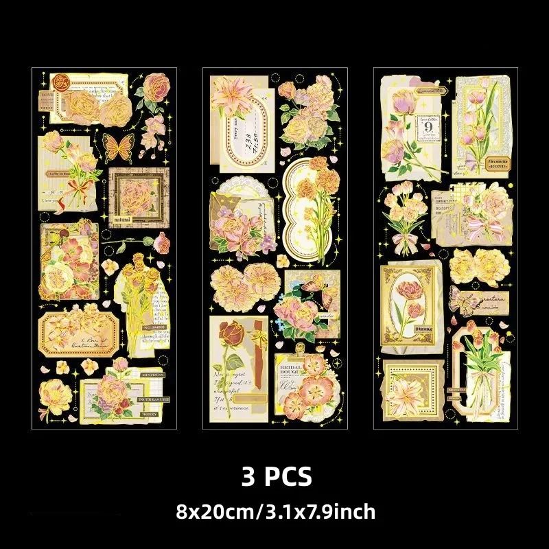Golden Foiled Deco Stickers