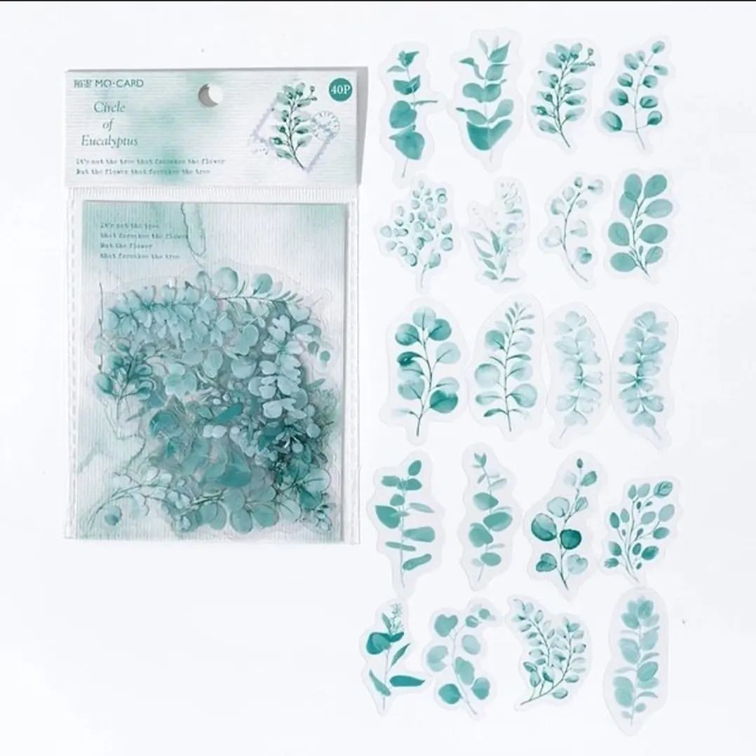 Retro Floral / Plant PET Sticker