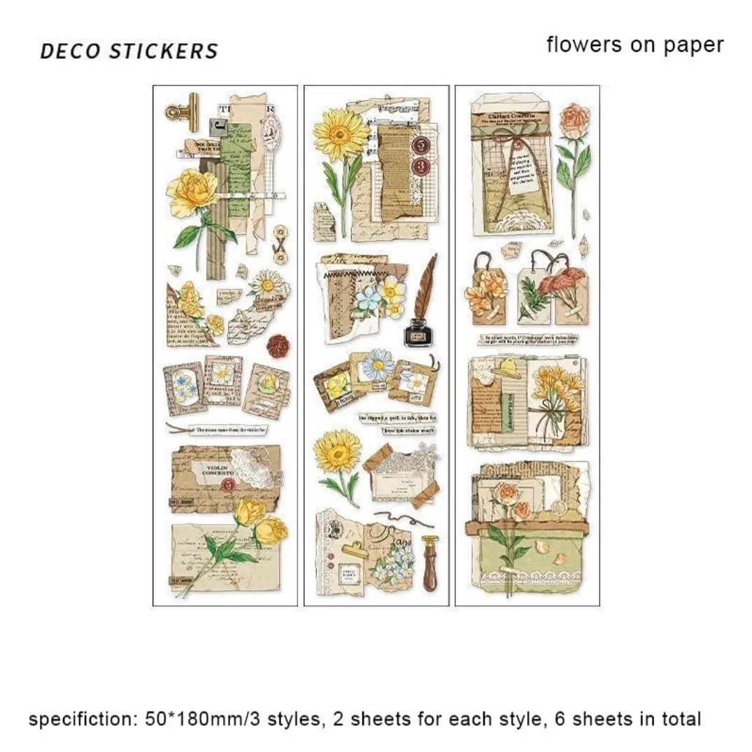 Vintage PET Stickers