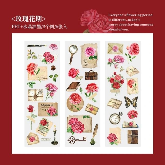 Blooming PET Stickers