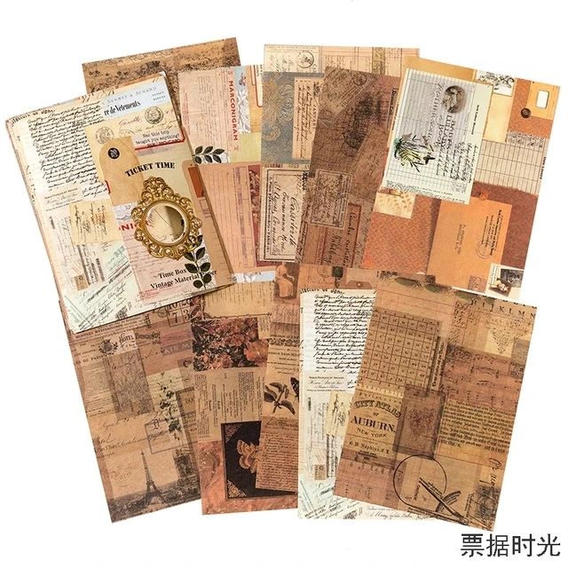 Time Box Series - Vintage Material Paper