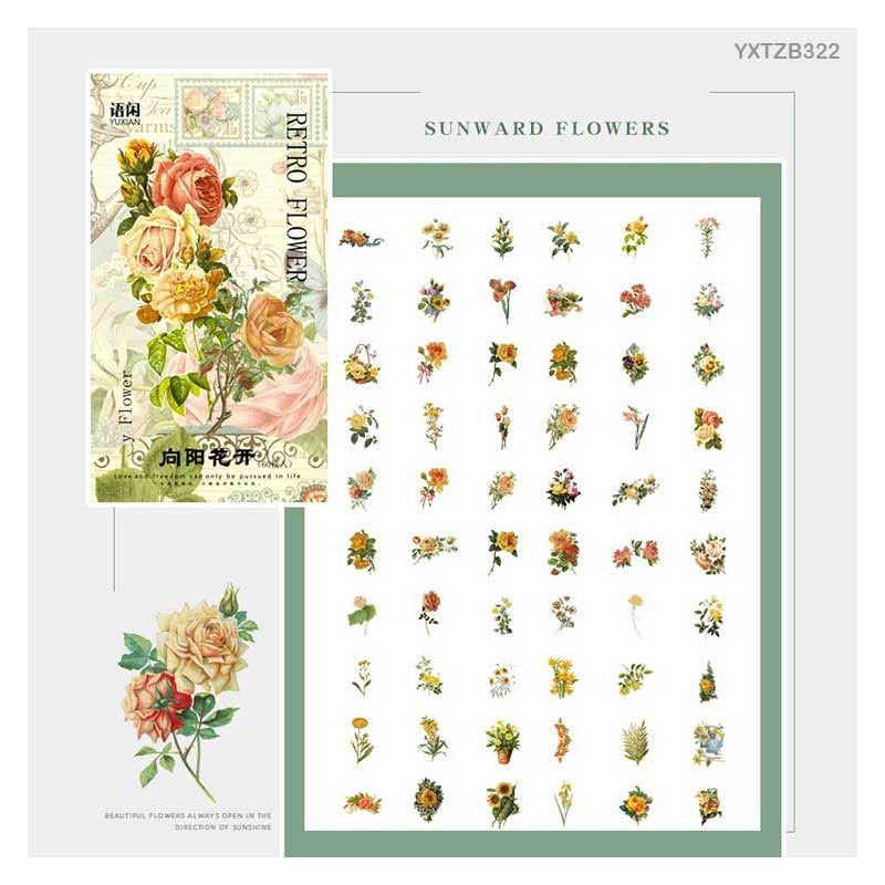 Washi Flower Stickers