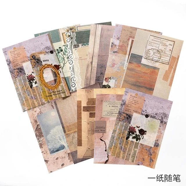 Time Box Series - Vintage Material Paper