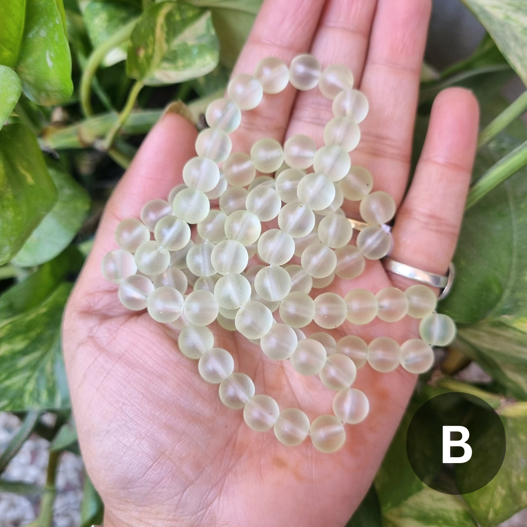 Frost/Matte Glass Beads