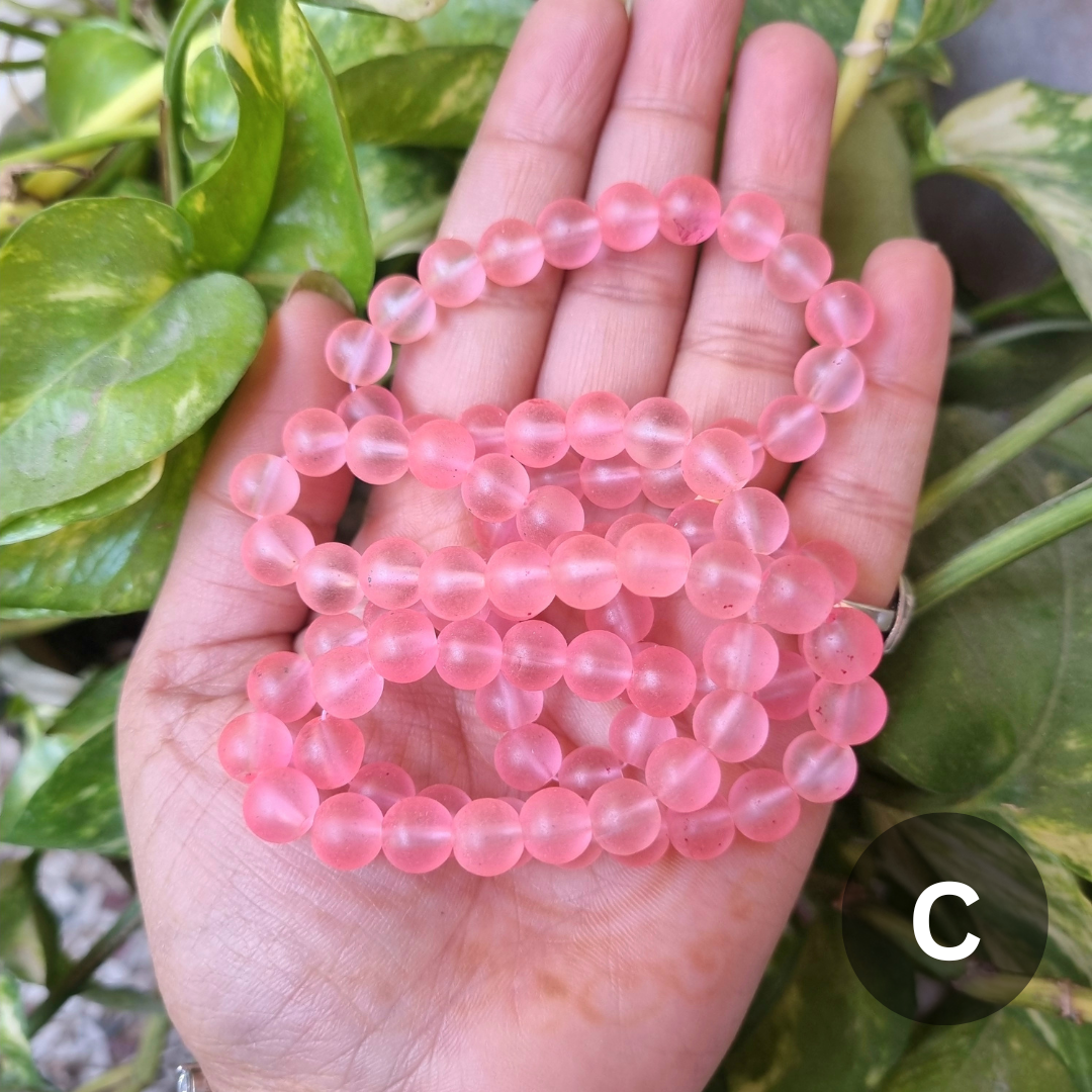Frost/Matte Glass Beads
