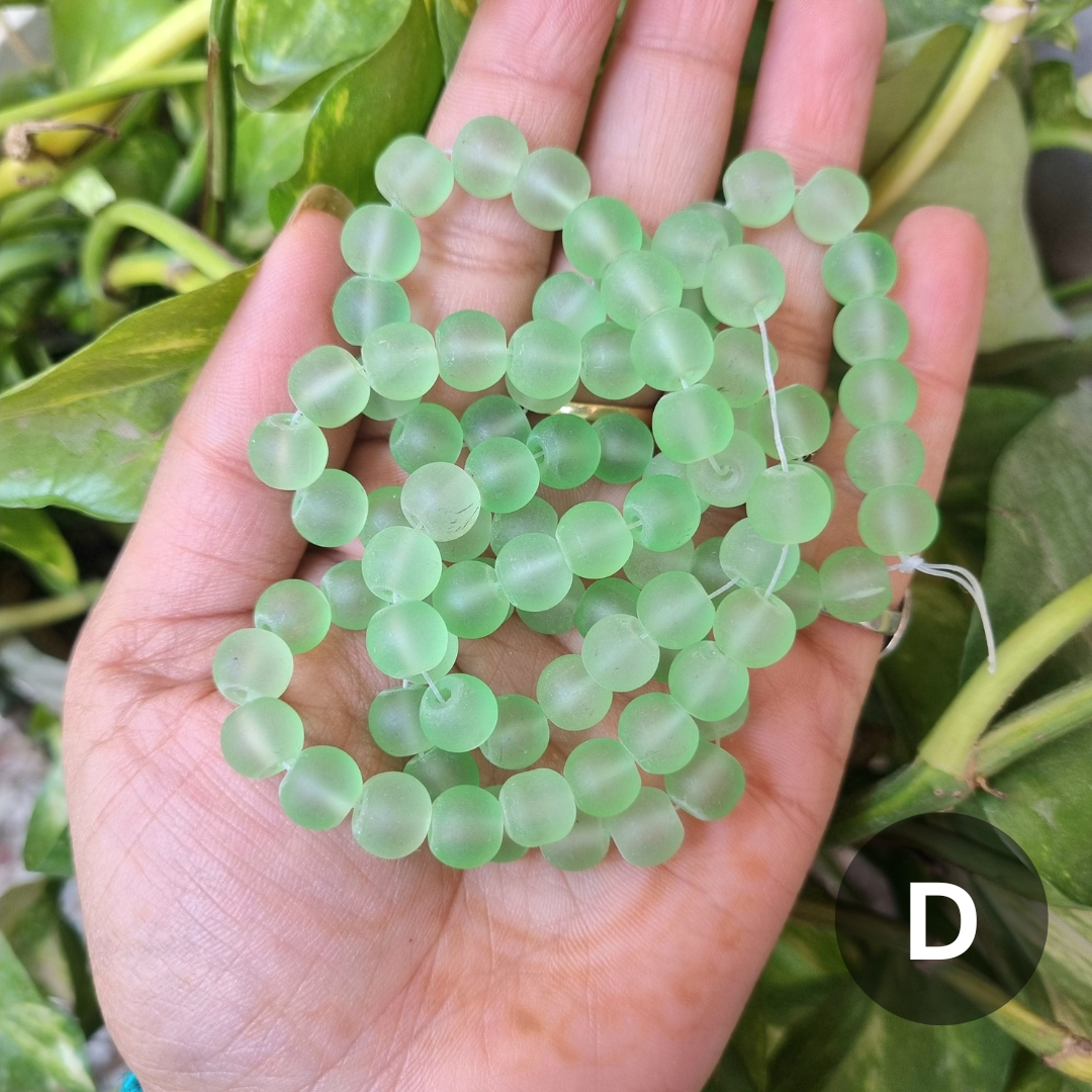 Frost/Matte Glass Beads