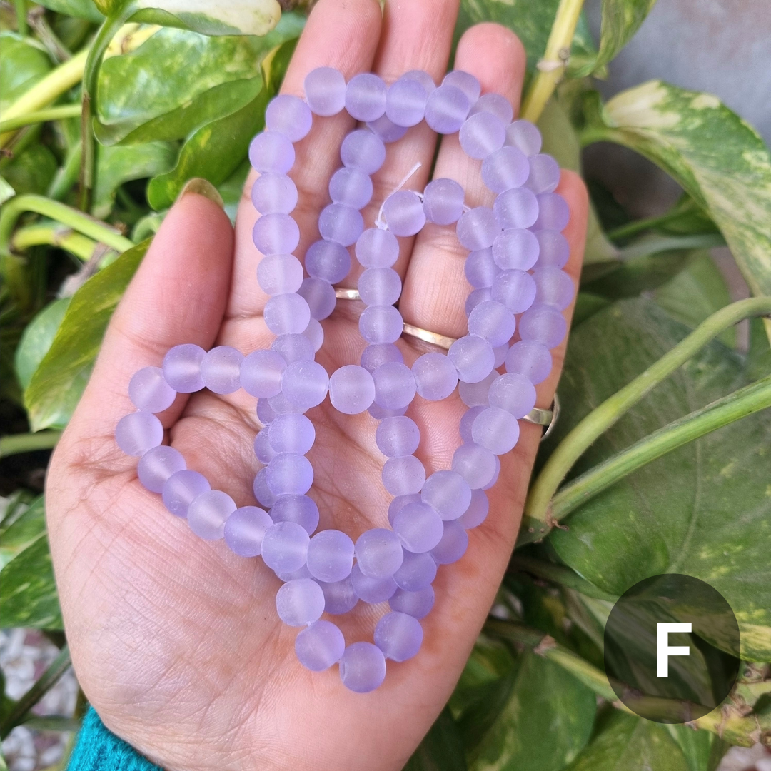 Frost/Matte Glass Beads