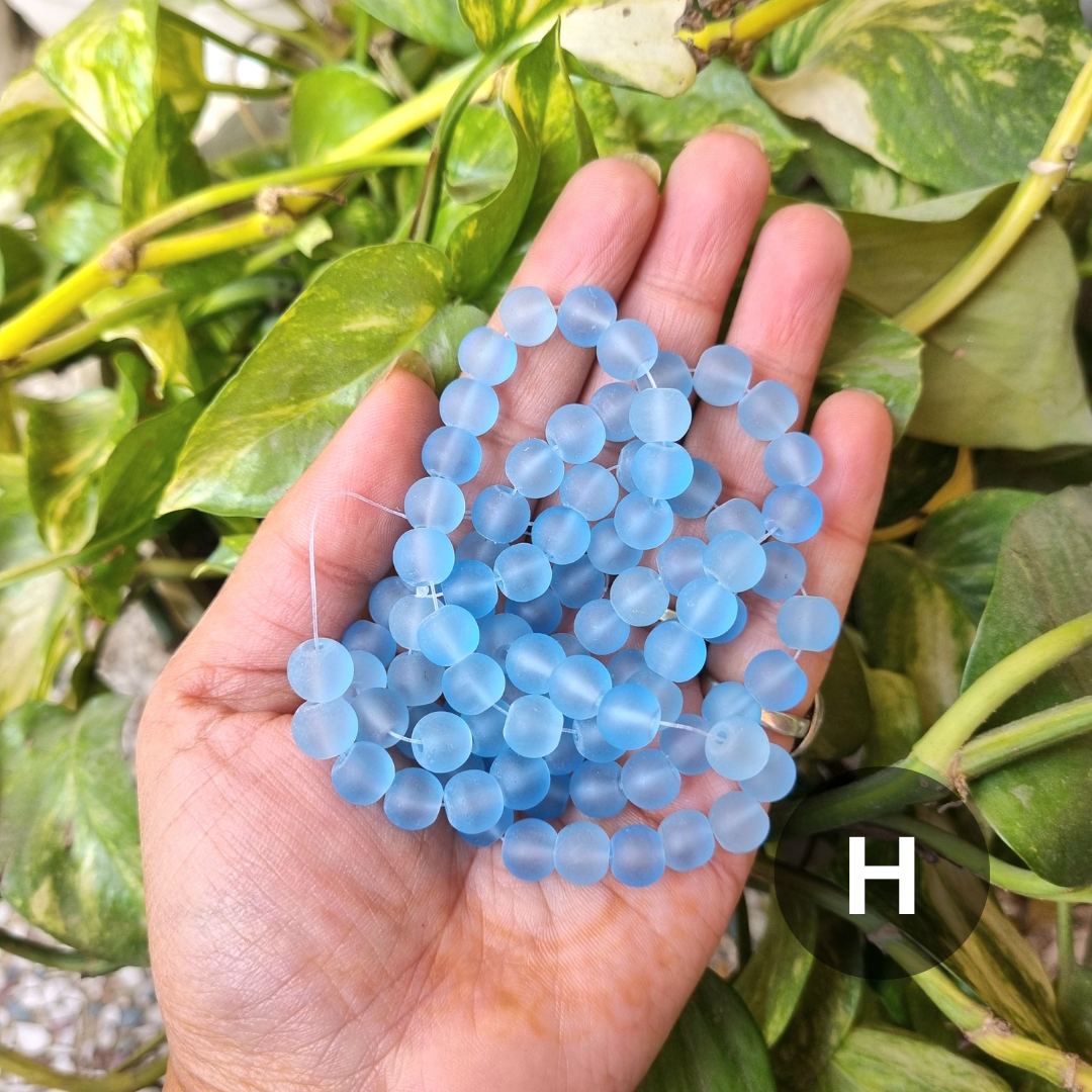 Frost/Matte Glass Beads