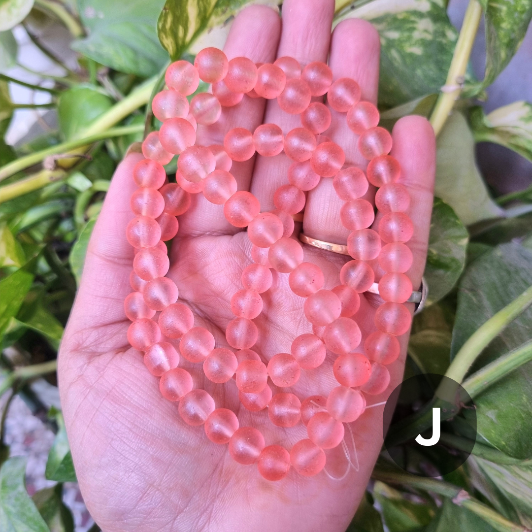 Frost/Matte Glass Beads