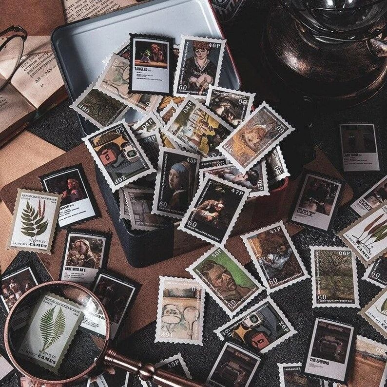 Little Postman Stamp theme Stickers (100 sheets) size - 35*50mm