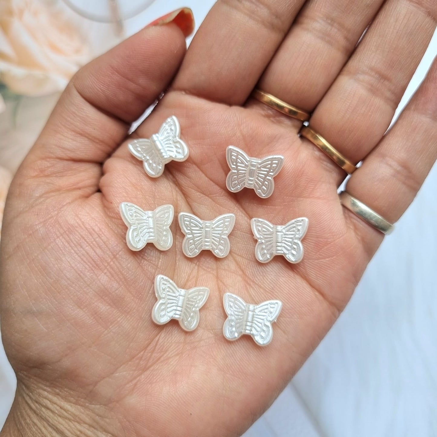 Acrylic Butterfly Beads