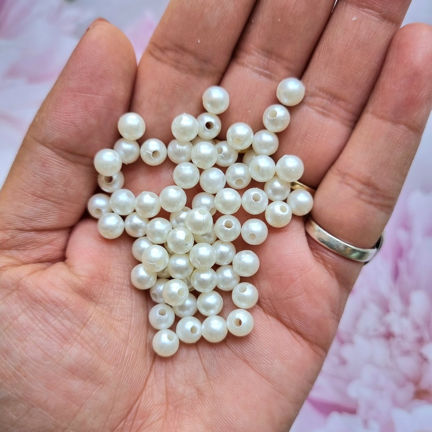 Acrylic Beads - Pearl