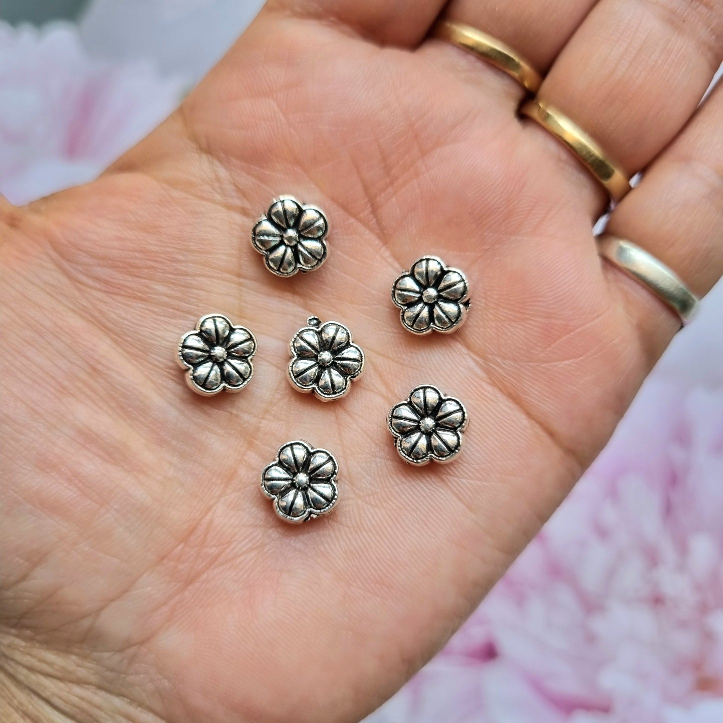 Metal Charms - Flower Bead