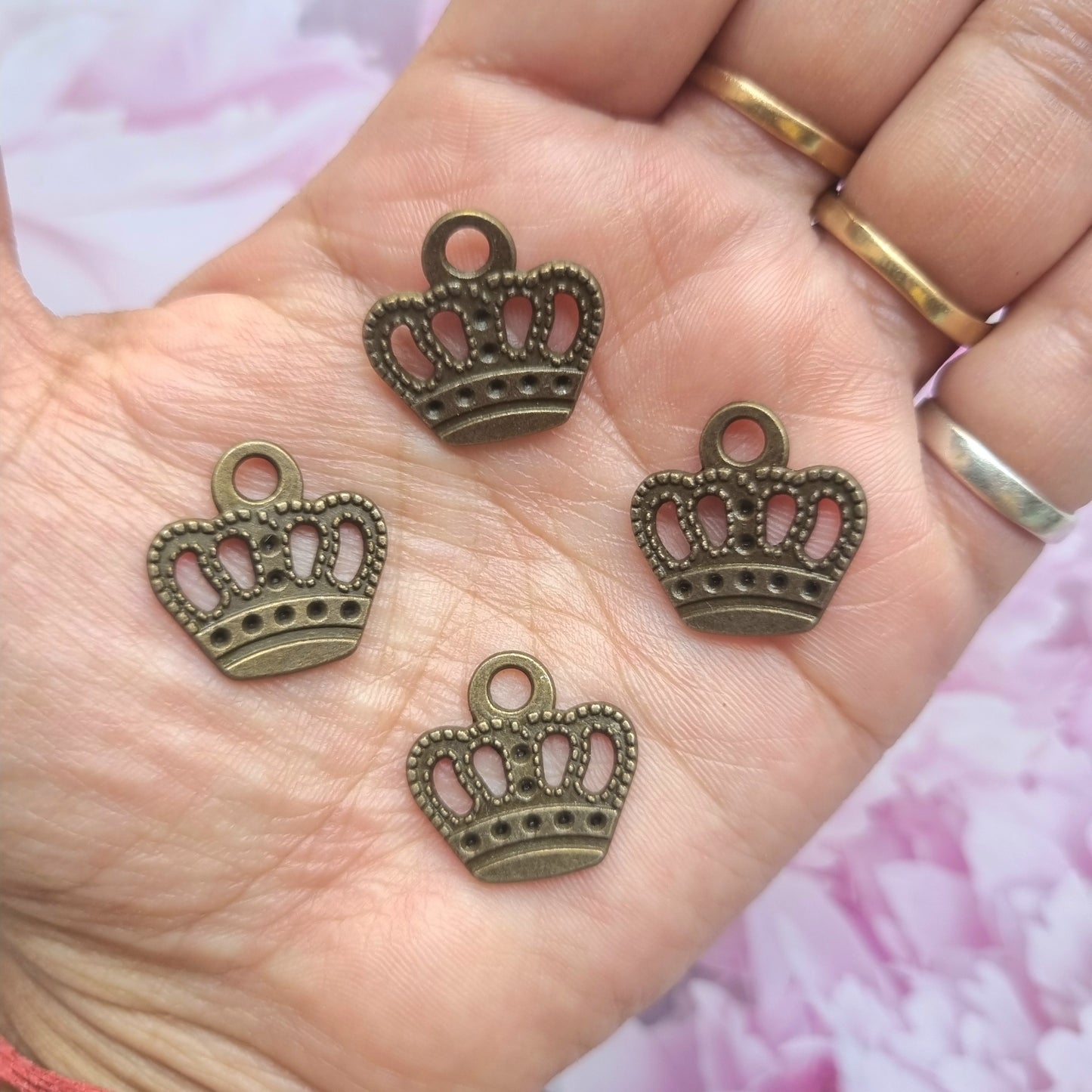 Antique Metal Charms - Crown
