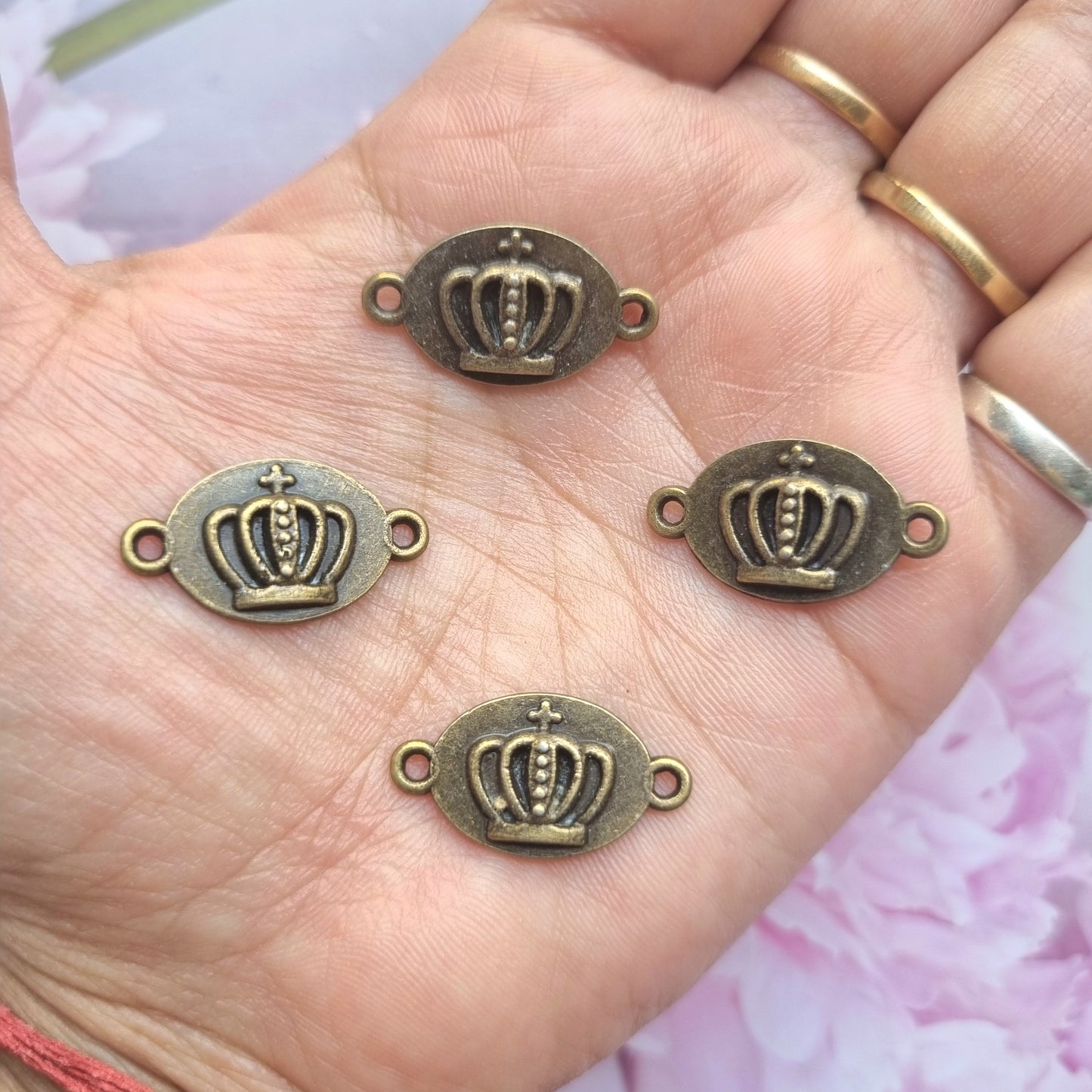 Antique Metal Charms - Crown