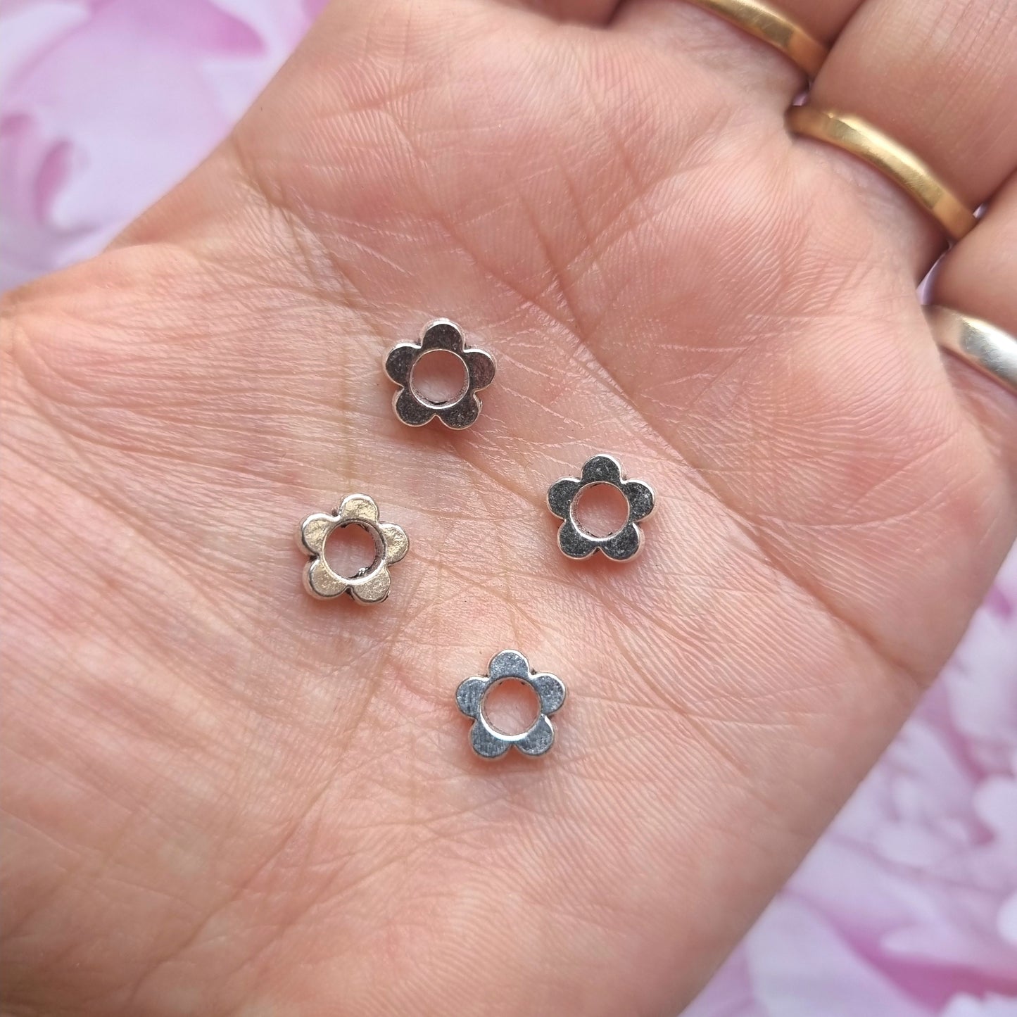 Metal Charms - Hollow Flower