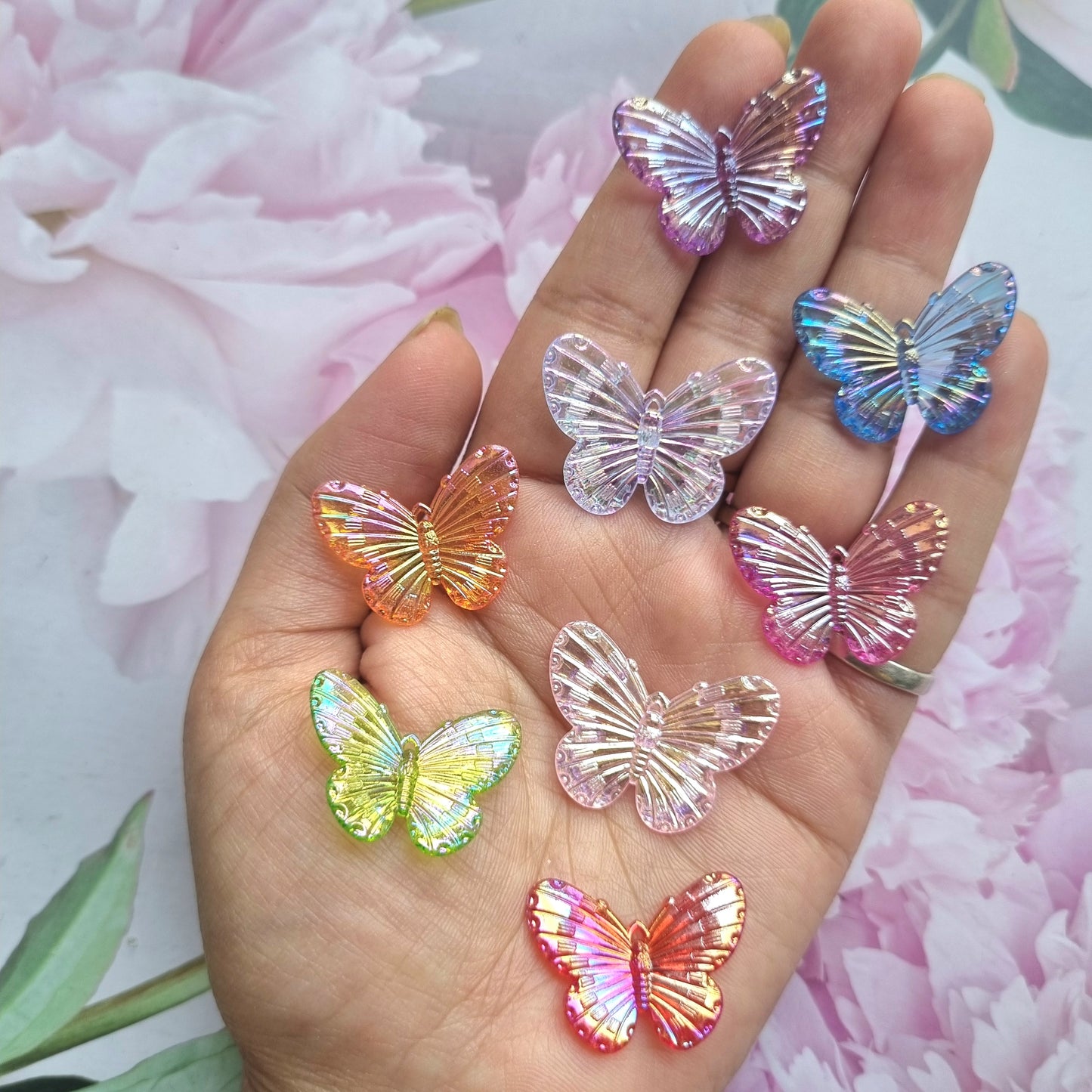 Acrylic Colourful Butterfly Hangings (Small)