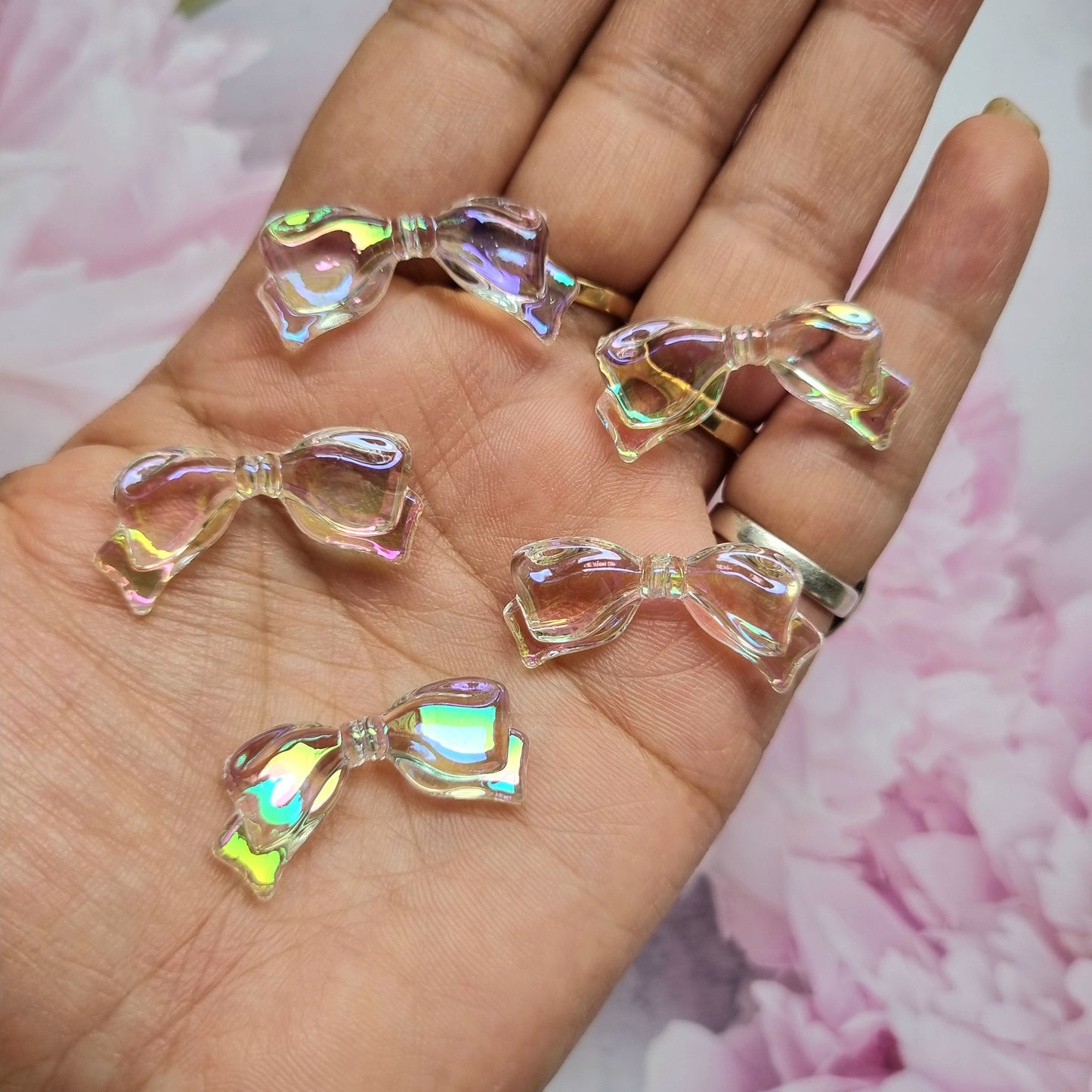 Acrylic Rainbow Shine Premium Bow