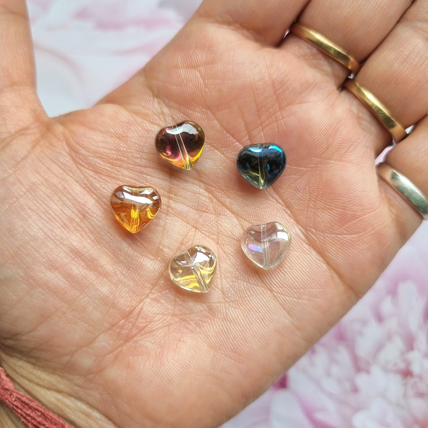 Glass Beads - Heart