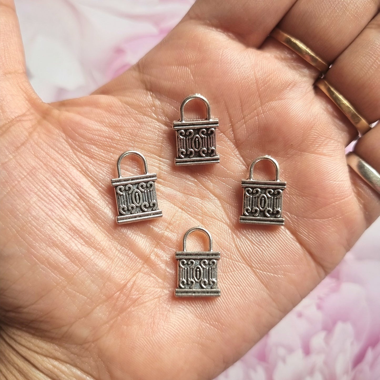 Silver Metal Charms - Key
