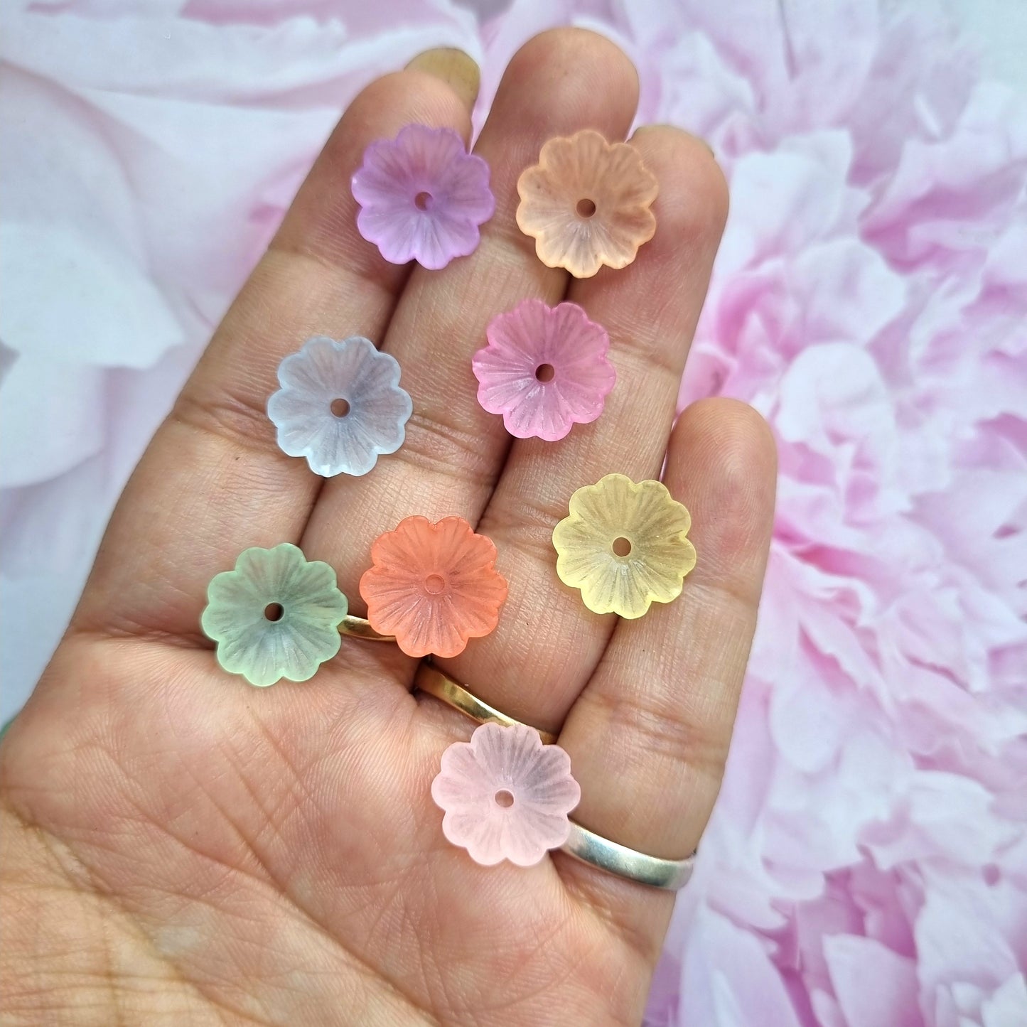 Acrylic Bell Flower caps
