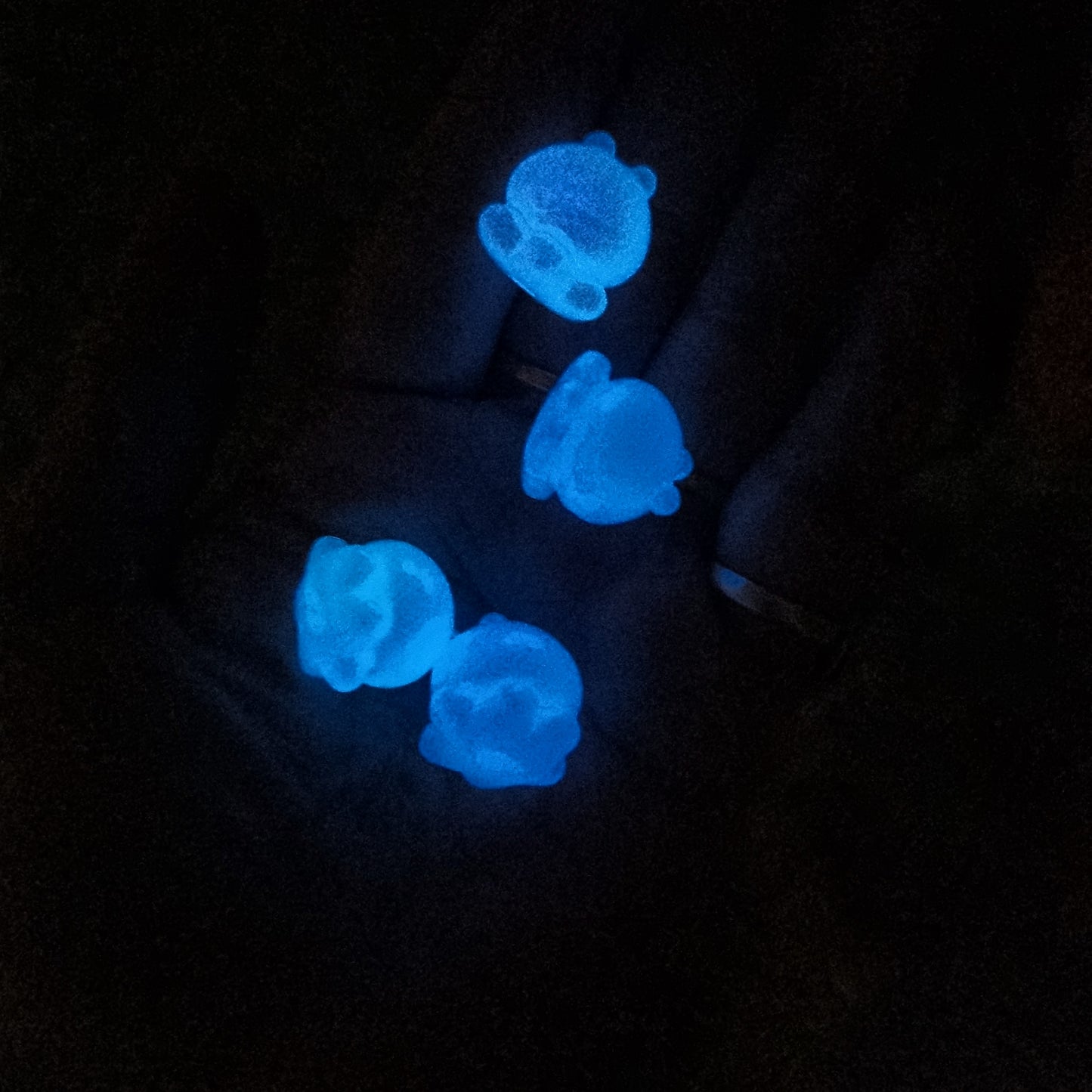 Luminous Rainbow Shine Glitter Octopus Beads