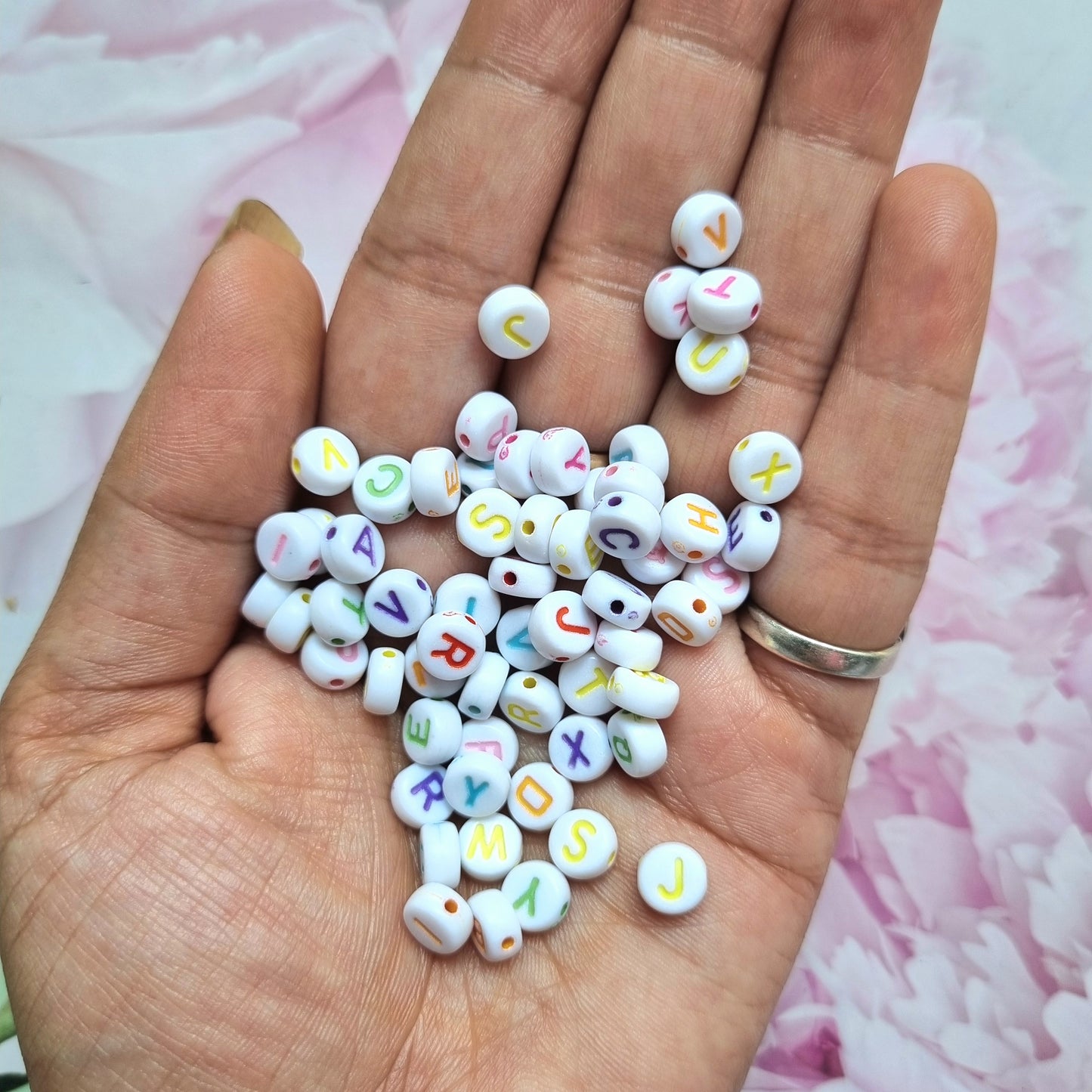 Acrylic Alphabet Beads