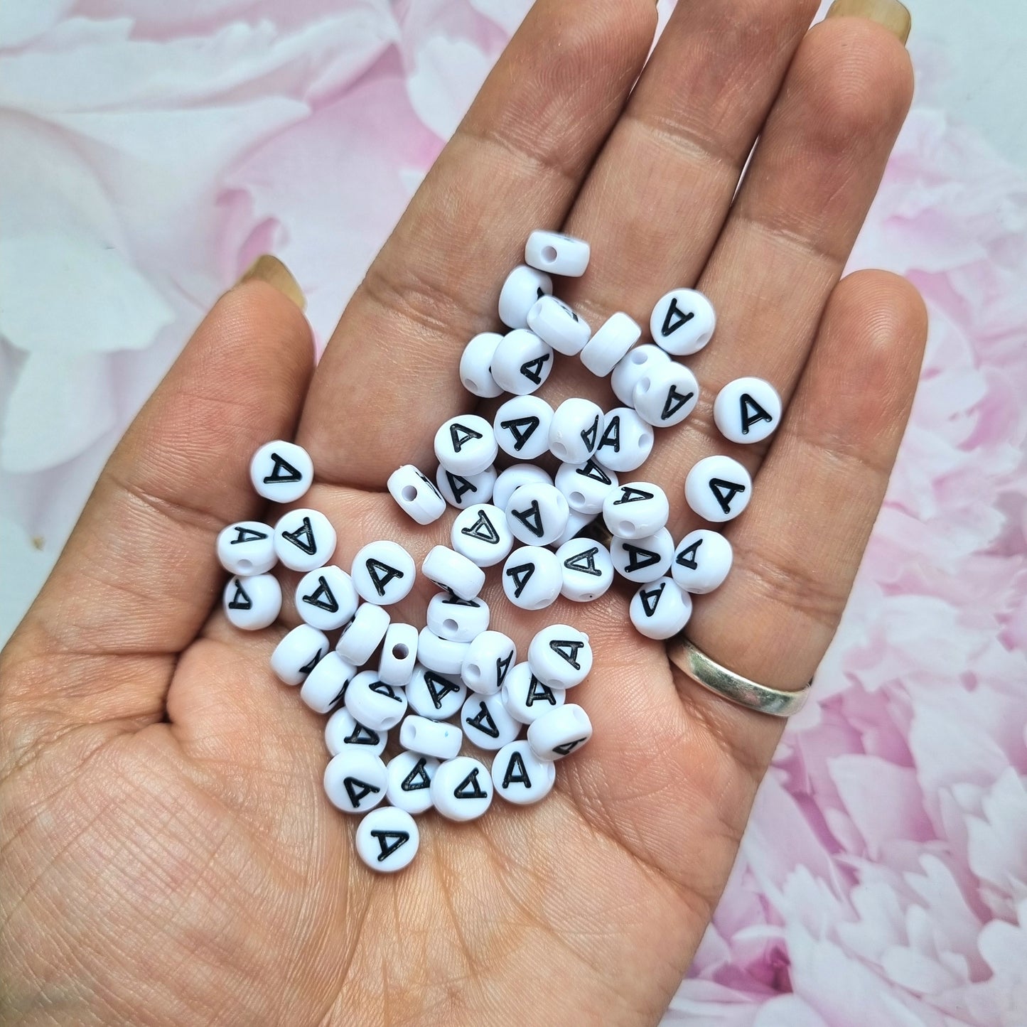 Alphabet Beads "A" (B&W)