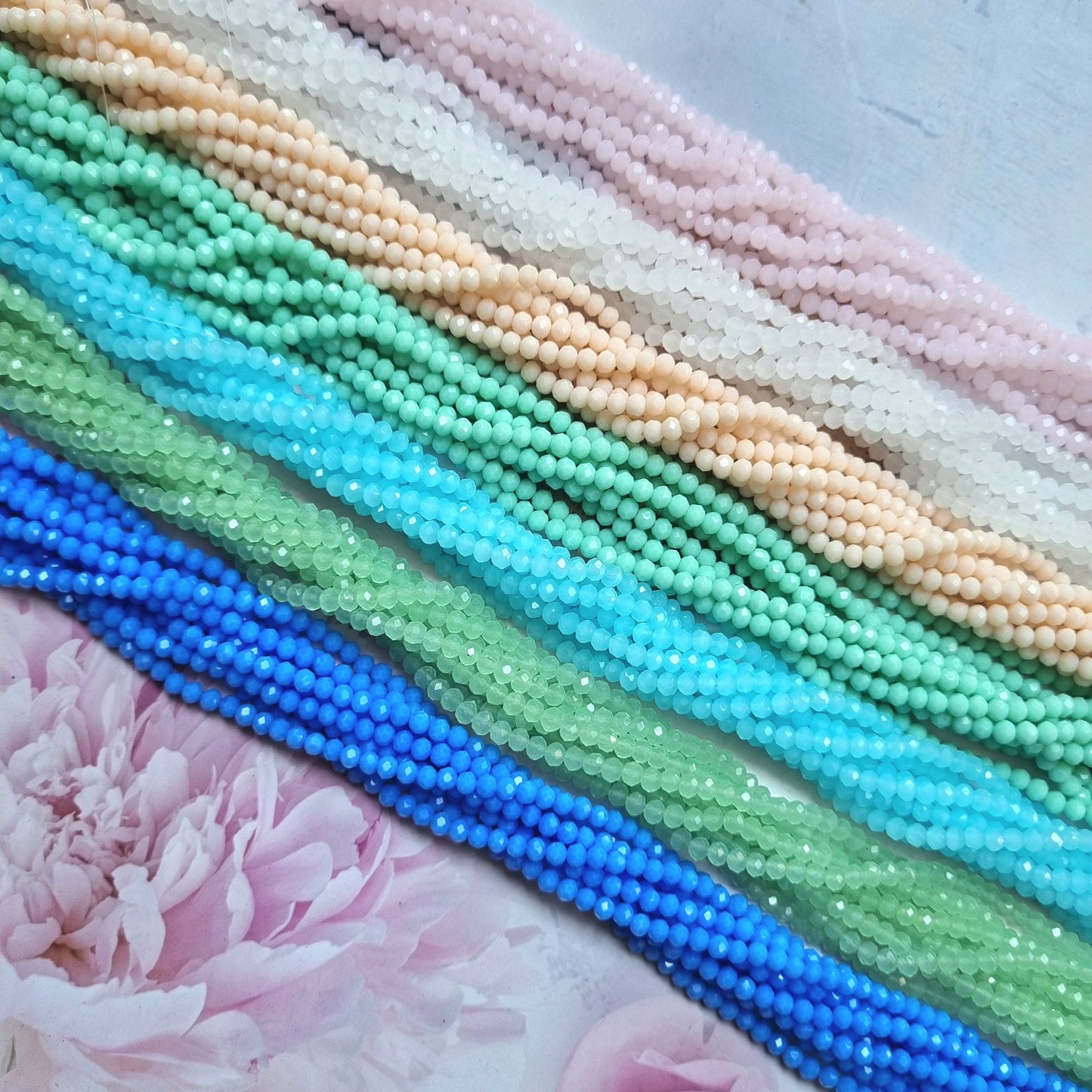 Crystal Glass Beads 4mm