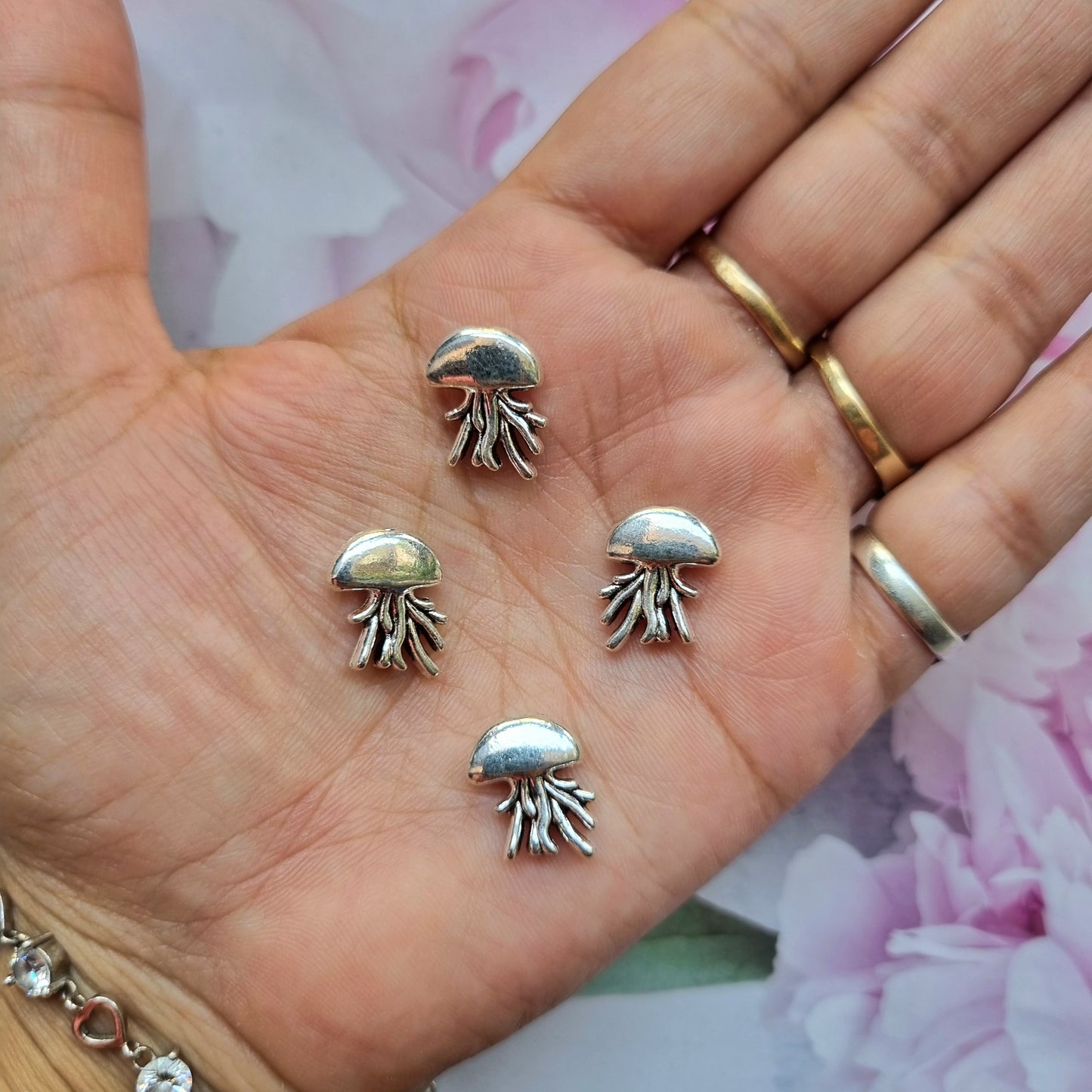 Metal Charms - Jelly Fish