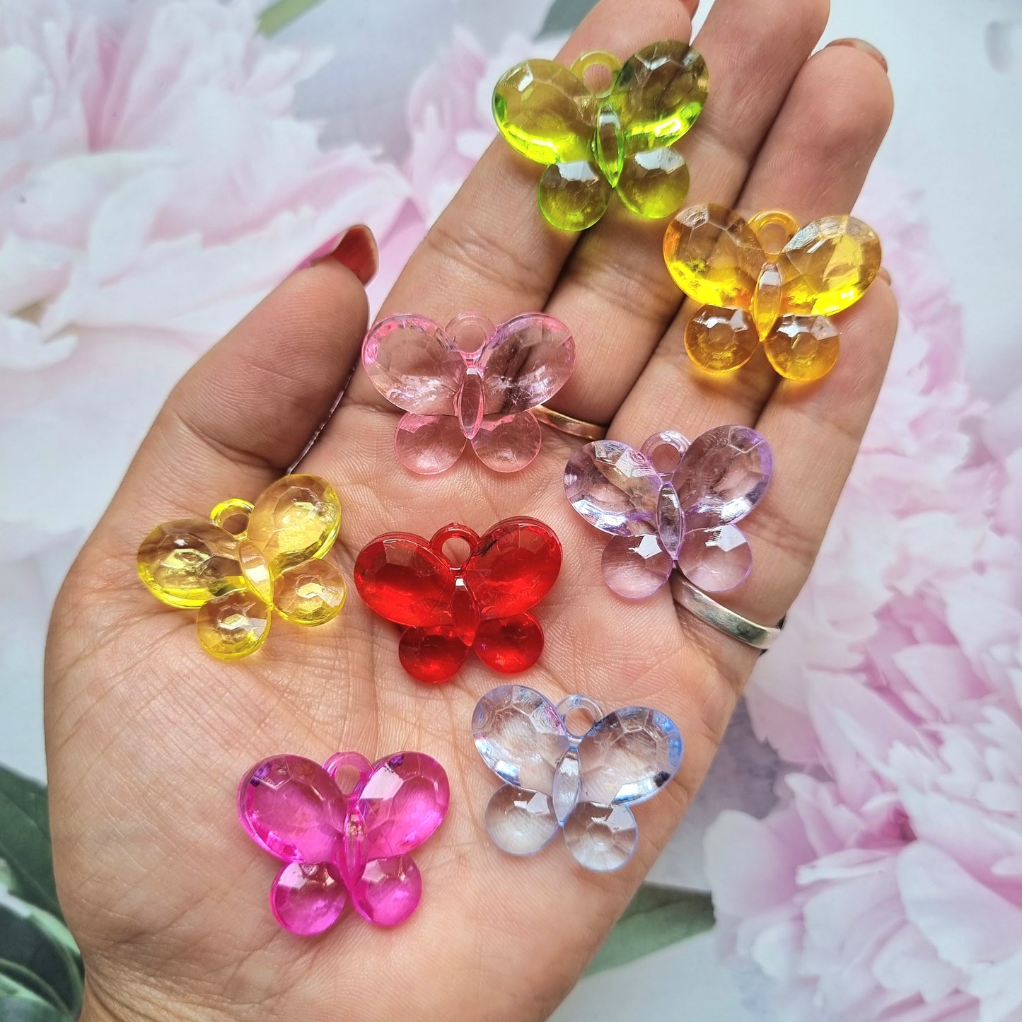 Acrylic Butterfly Charms