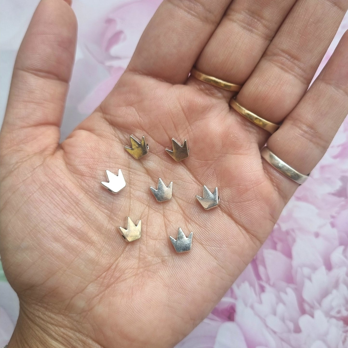 Metal Charms - Crown Bead
