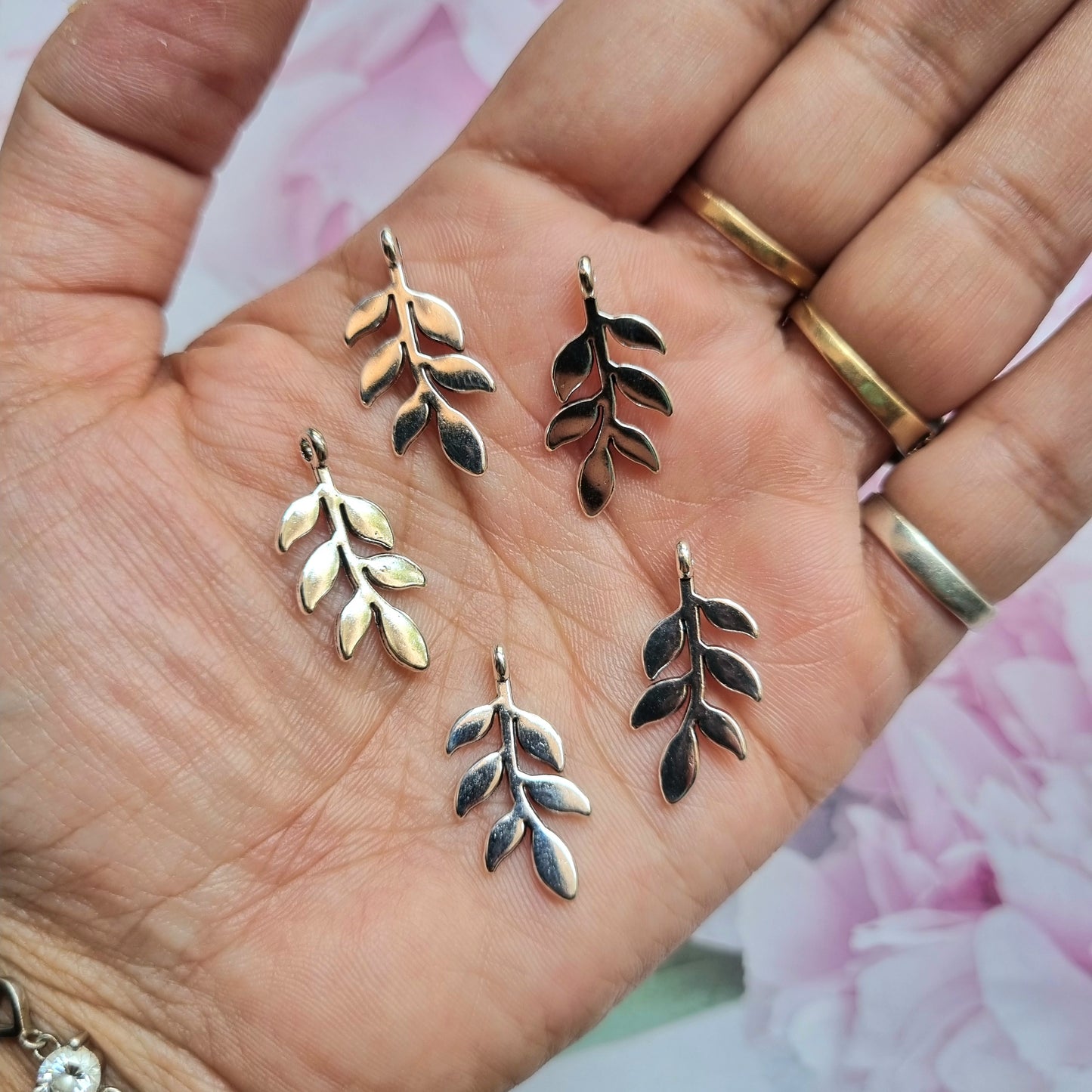 Metal Charms - Leaf