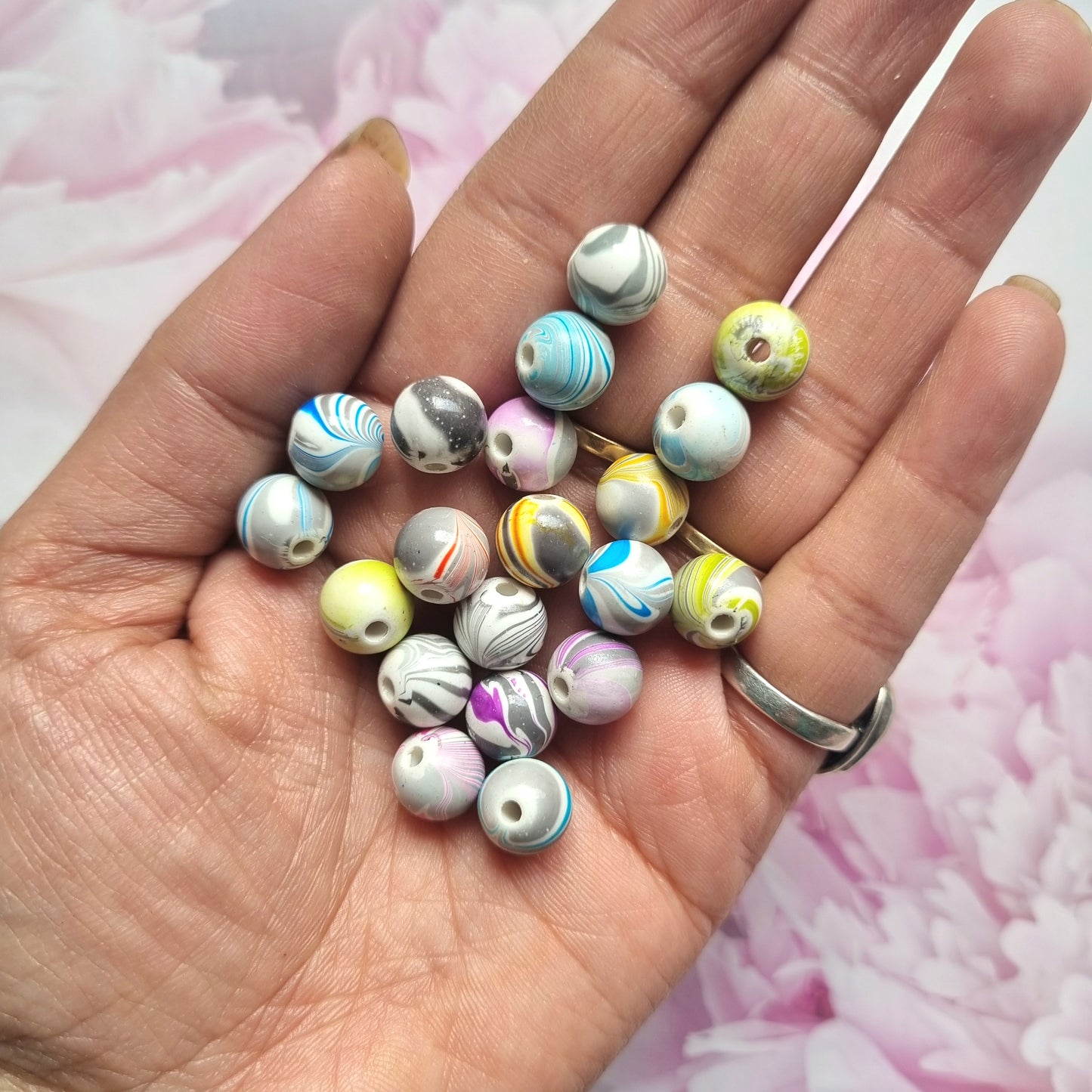 Acrylic Printed Beads