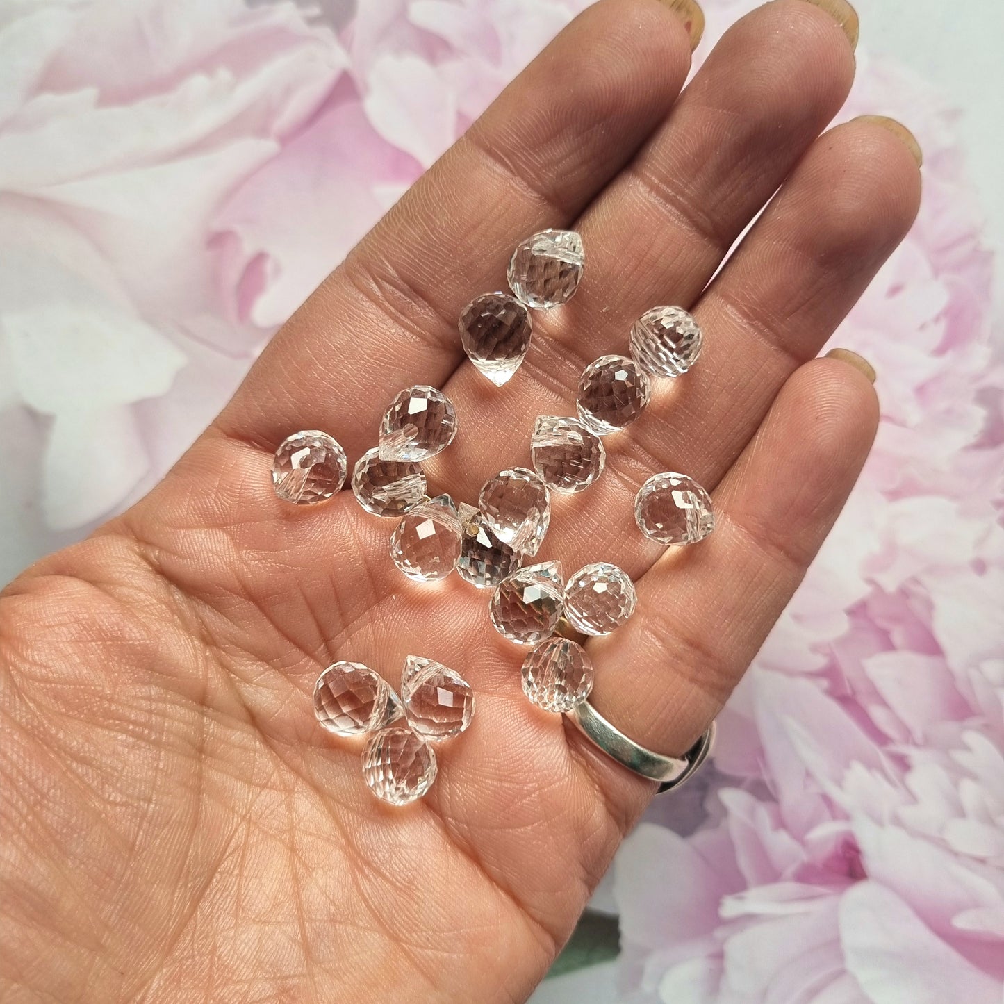 Glass Beads - Transparent Crystal Drop