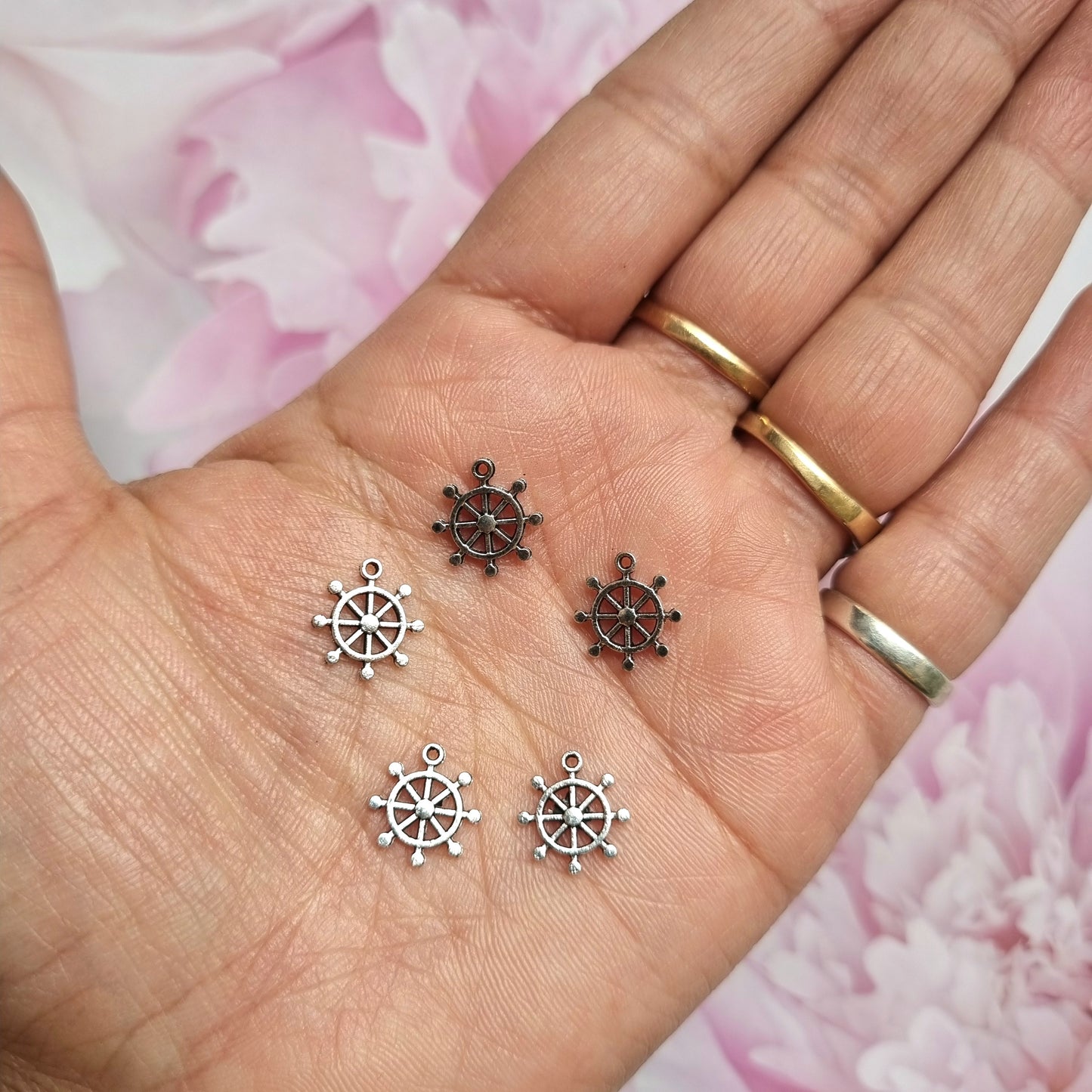 Metal Charms - Wheel