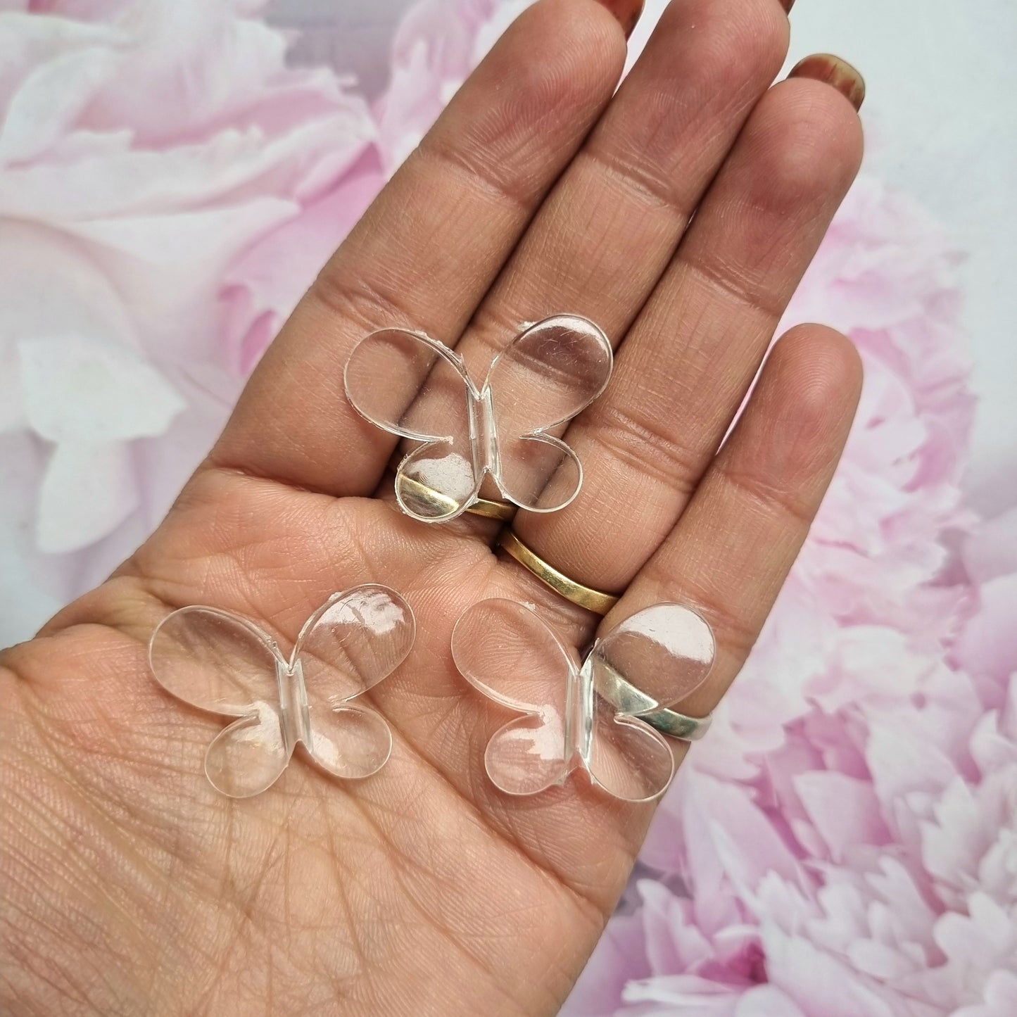 Acrylic Transparent Butterfly Beads