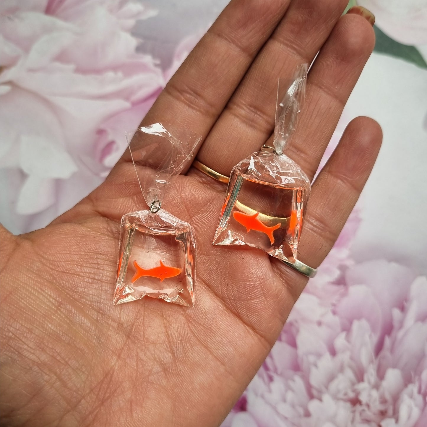 Resin Charms - Fish Water Bag