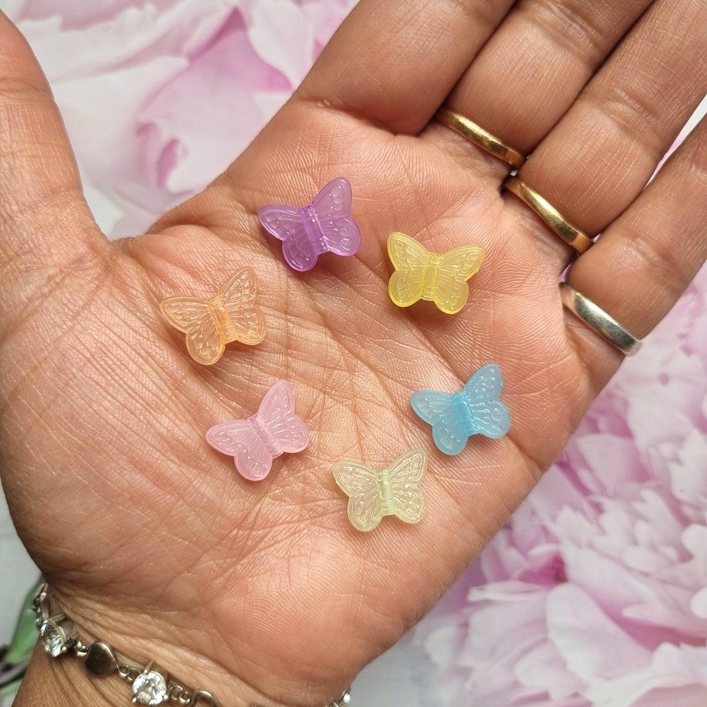 Jelly Butterfly Beads