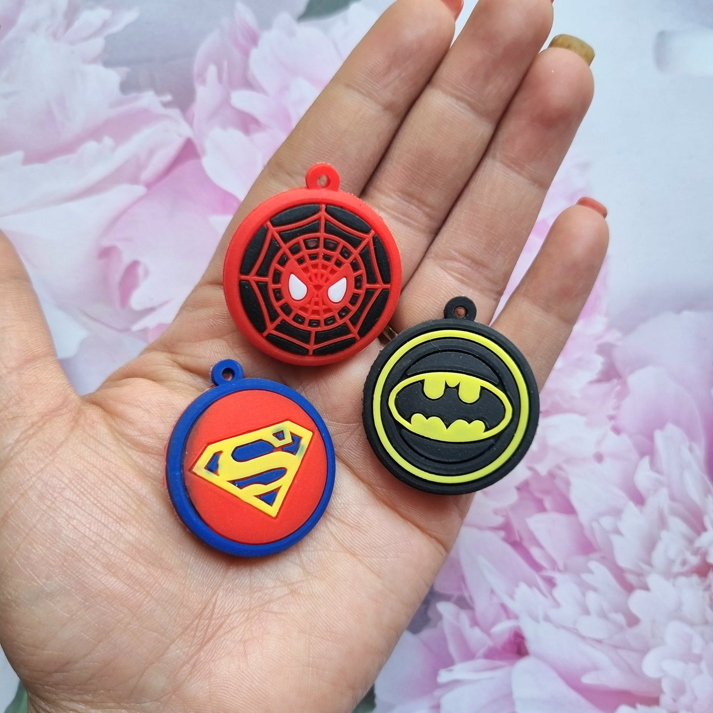 Silicon Charms - Superman, Batman, Spiderman