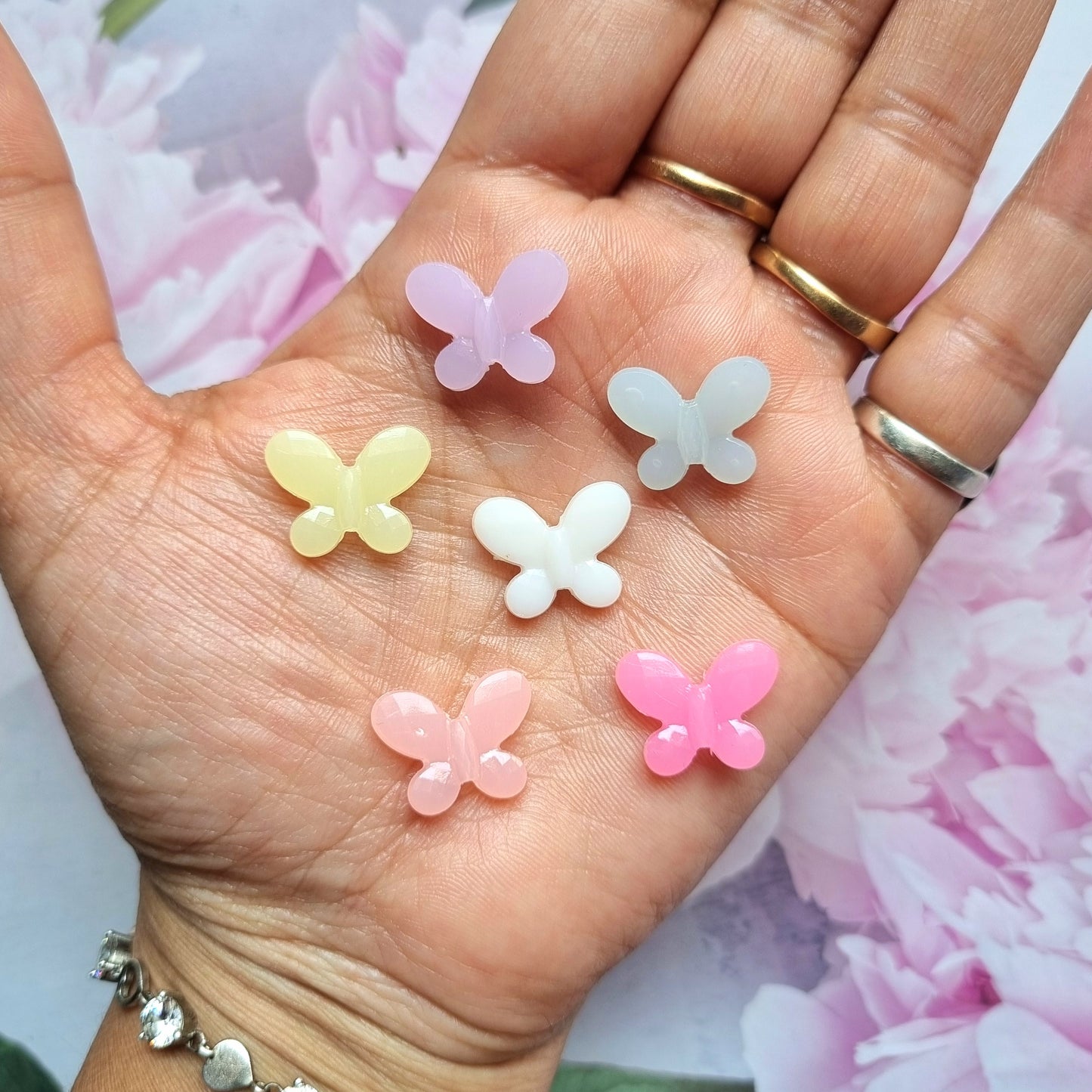 Jelly Butterfly Beads