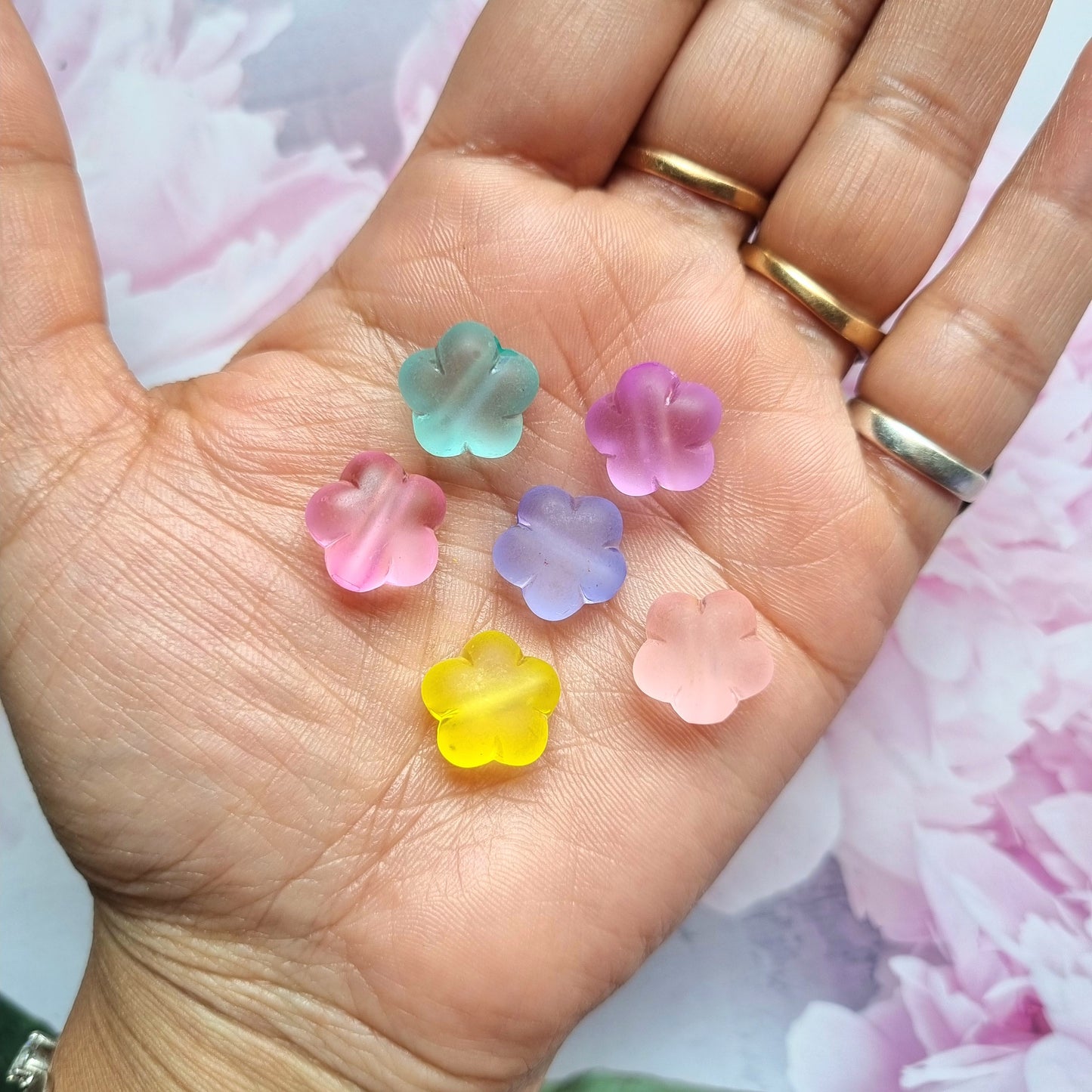 Acrylic Frost Flower Beads