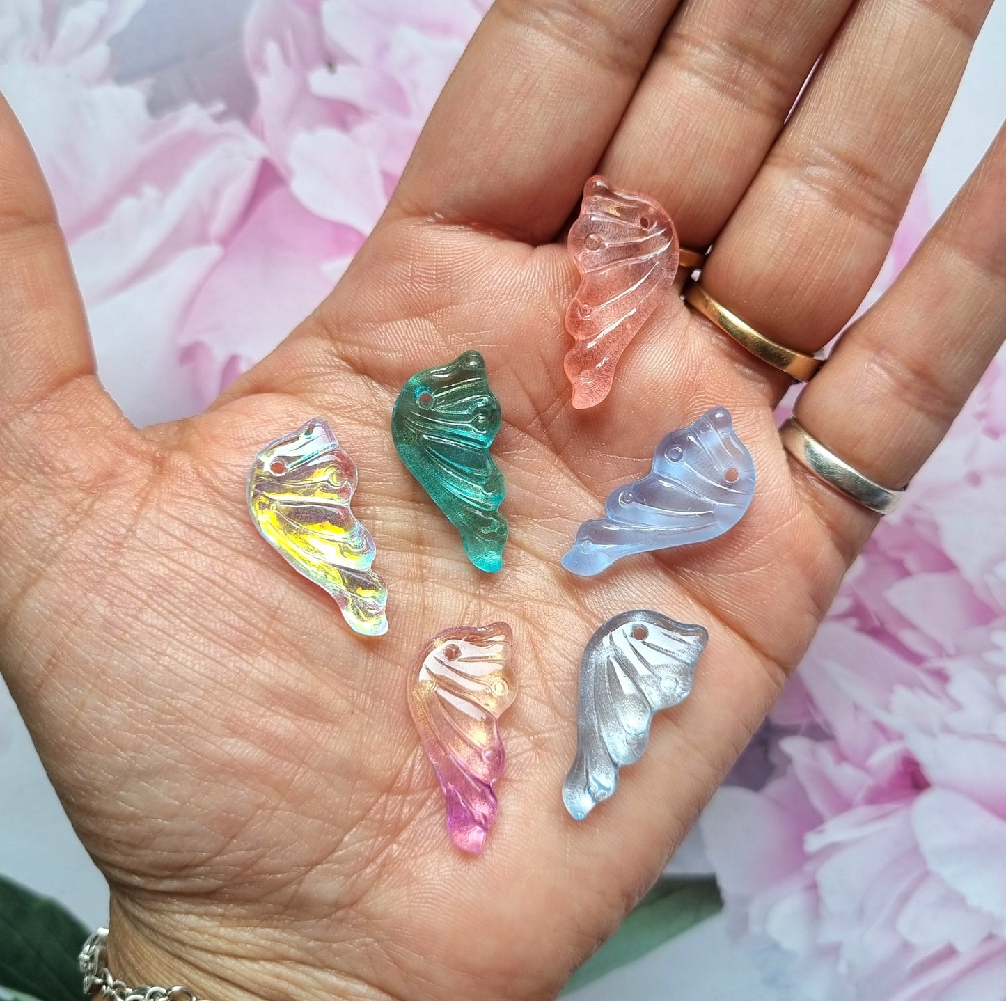 Glass Beads - Butterfly Wing