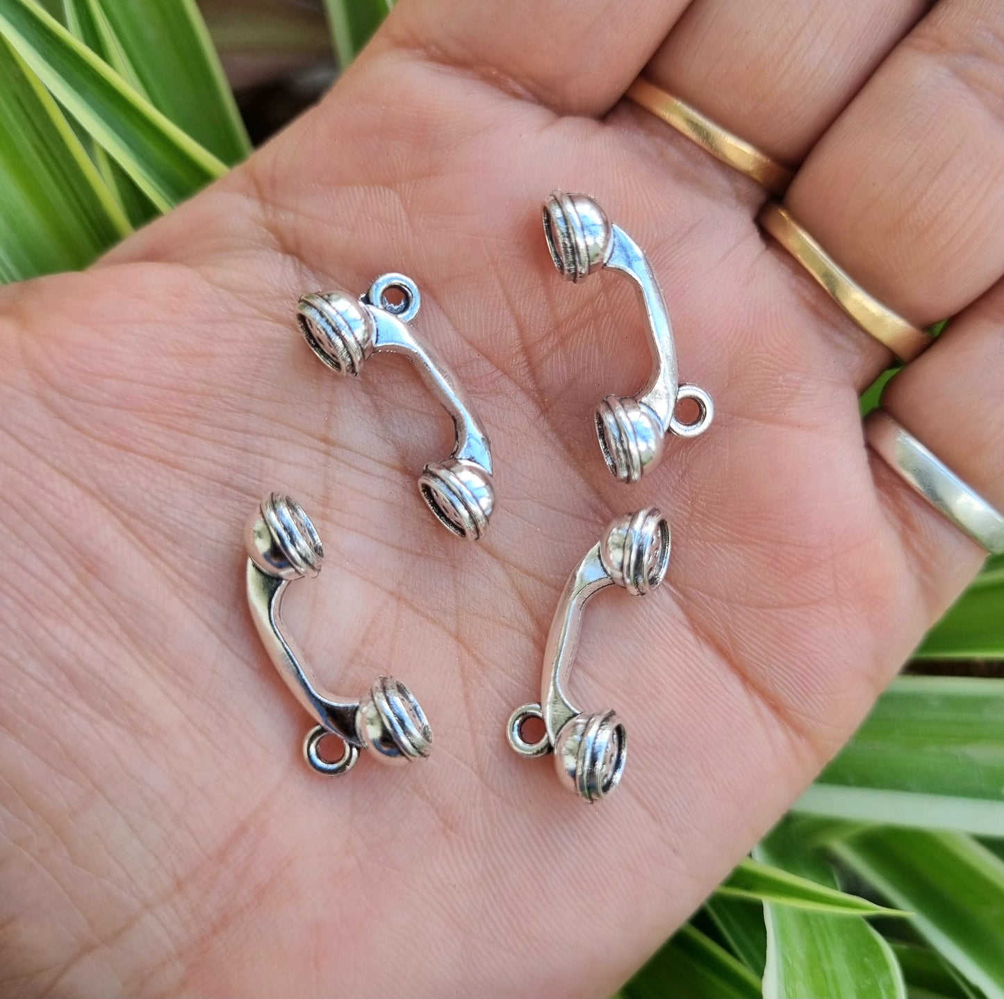 Metal Charms - Phone Receiver