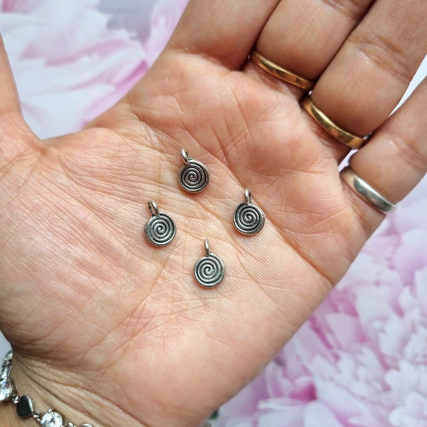 Metal Charms - Spiral