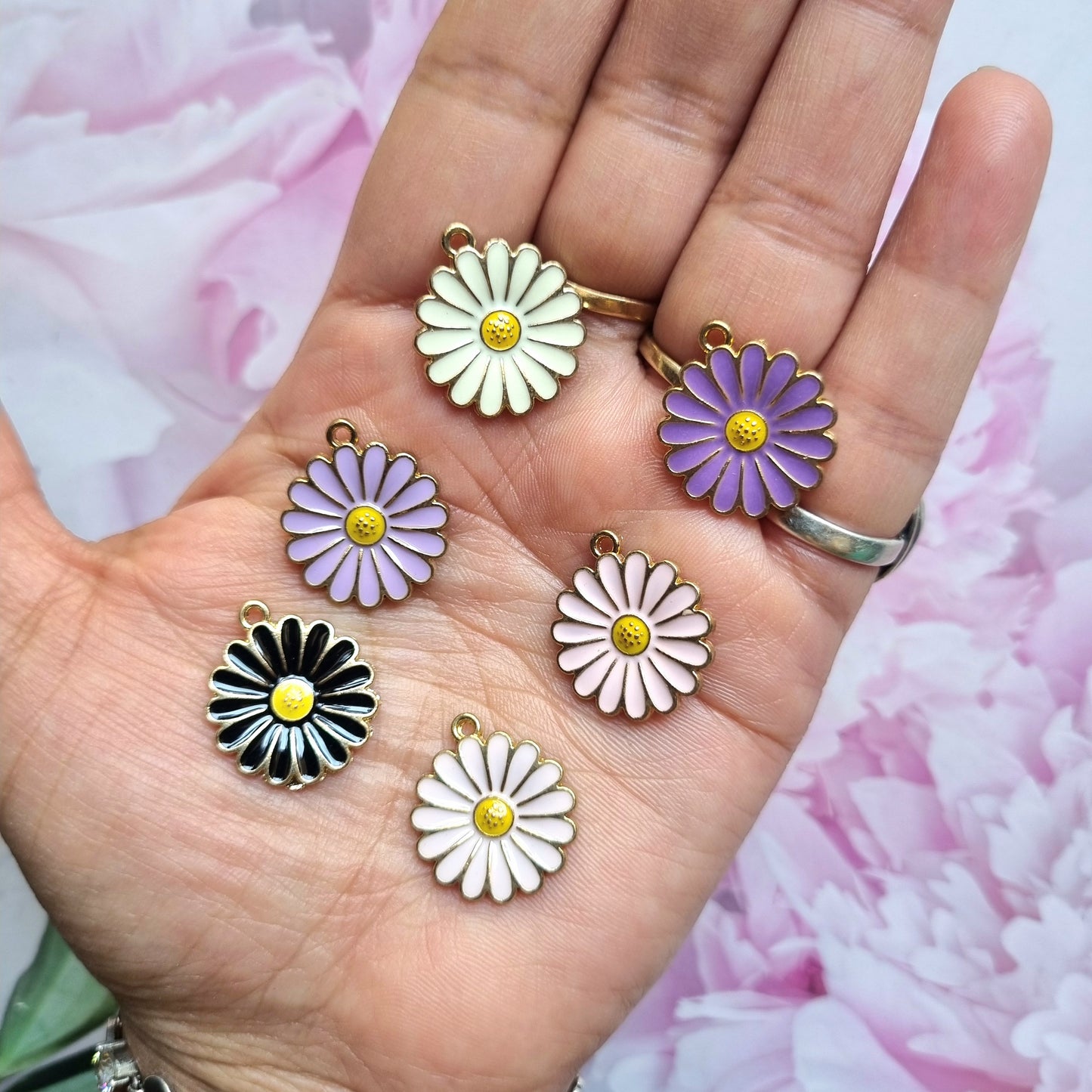 Enamel Charms - Daisy