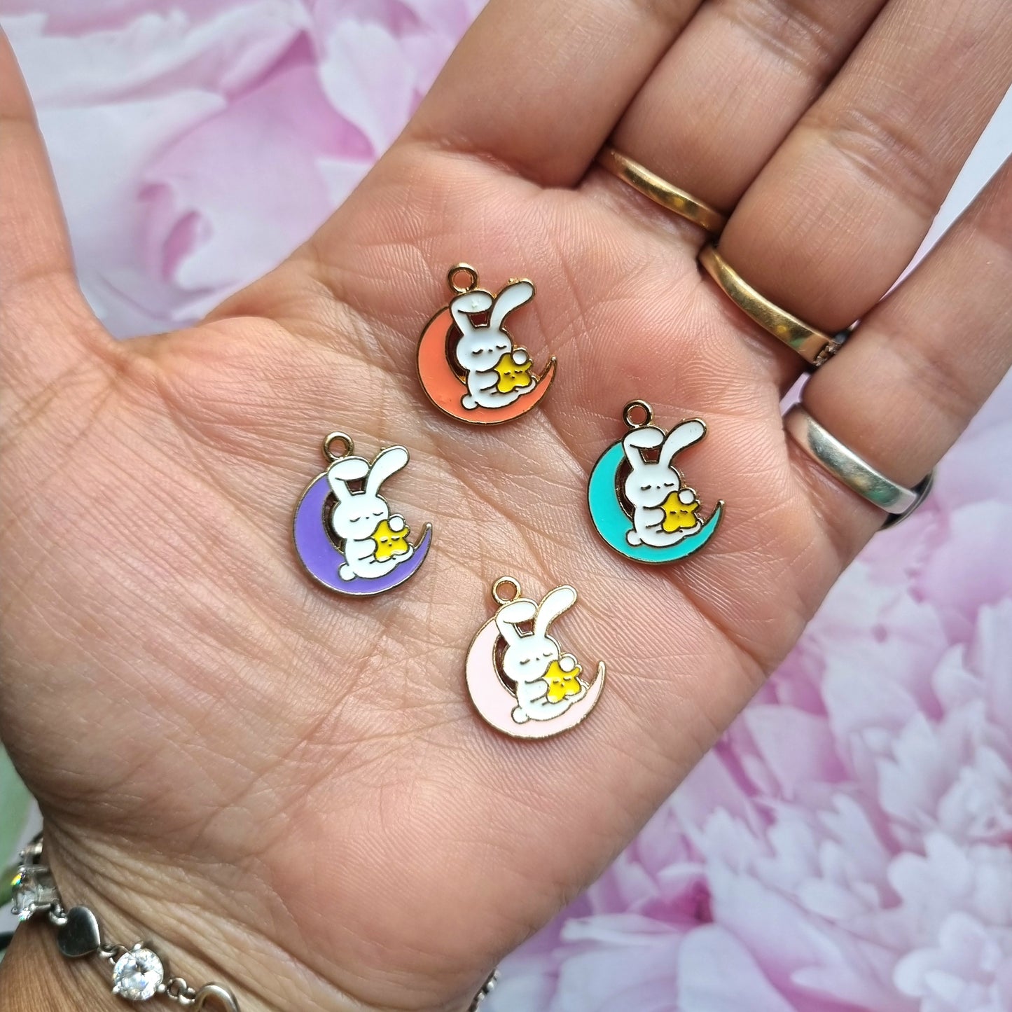 Enamel Charms - Rabbit