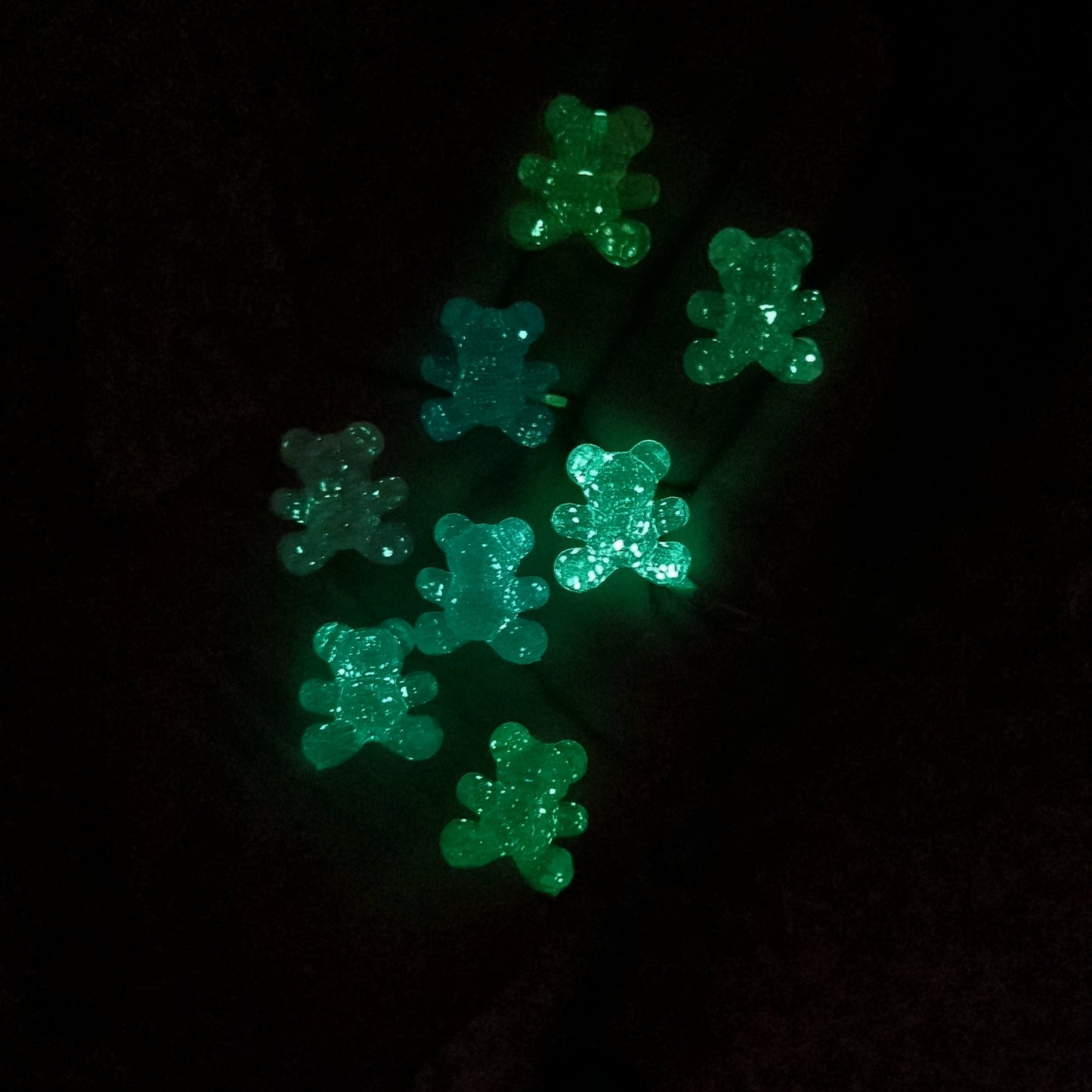 Acrylic Luminous Teddy beads